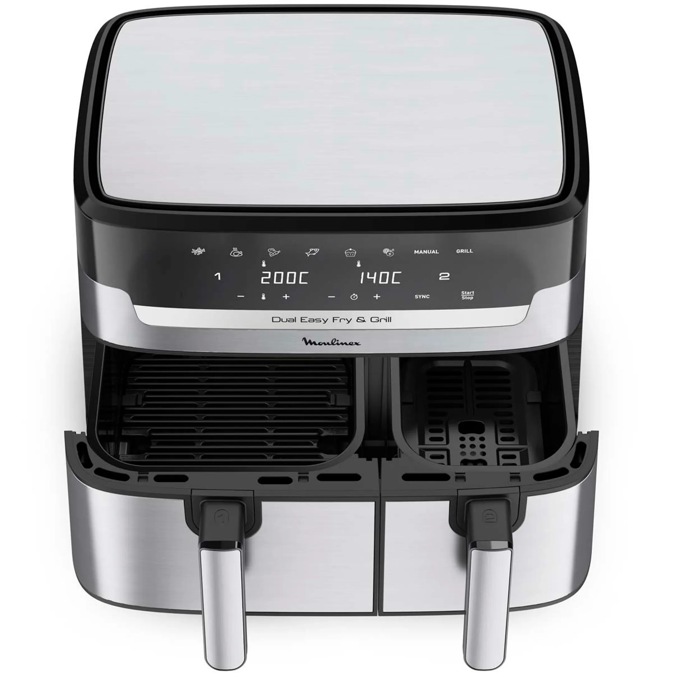 Moulinex Airfryer Dual Easy Fry & Grill EZ905D20