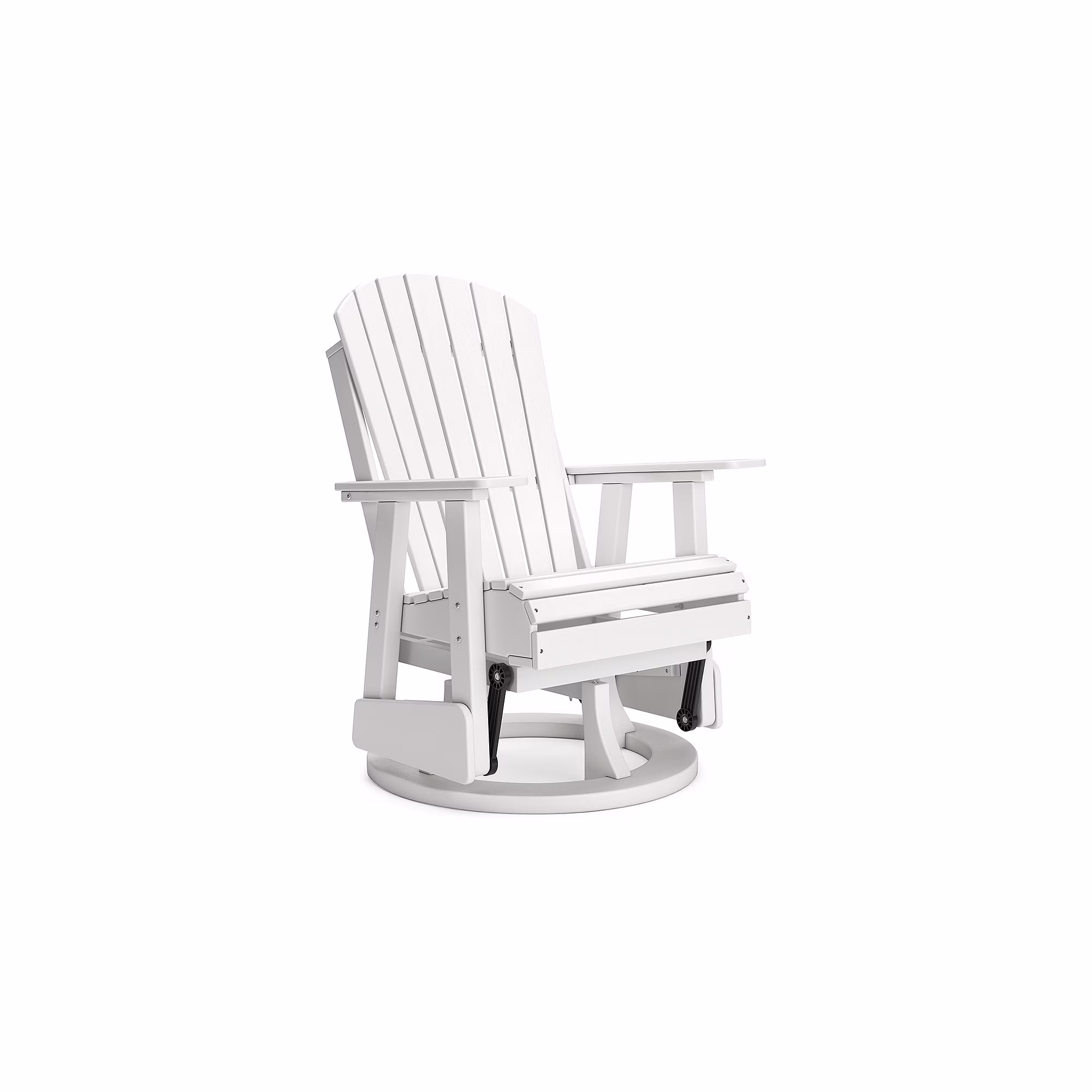 Signature Design by Hyland wave Outdoor Swivel Glider Chair, White(White)
