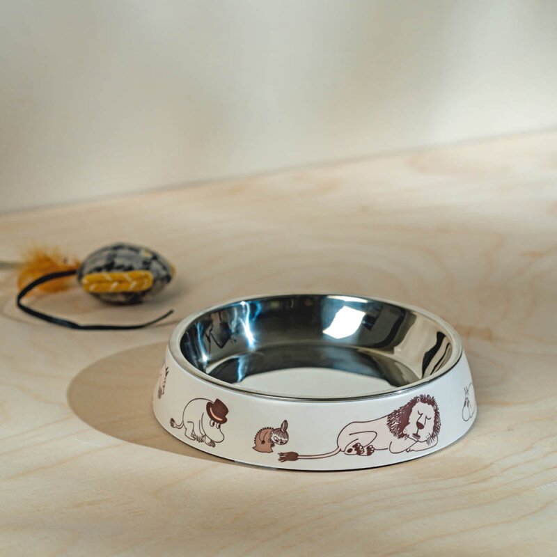 Mummi Pets kattematskål 15,5x15,5 cm beige