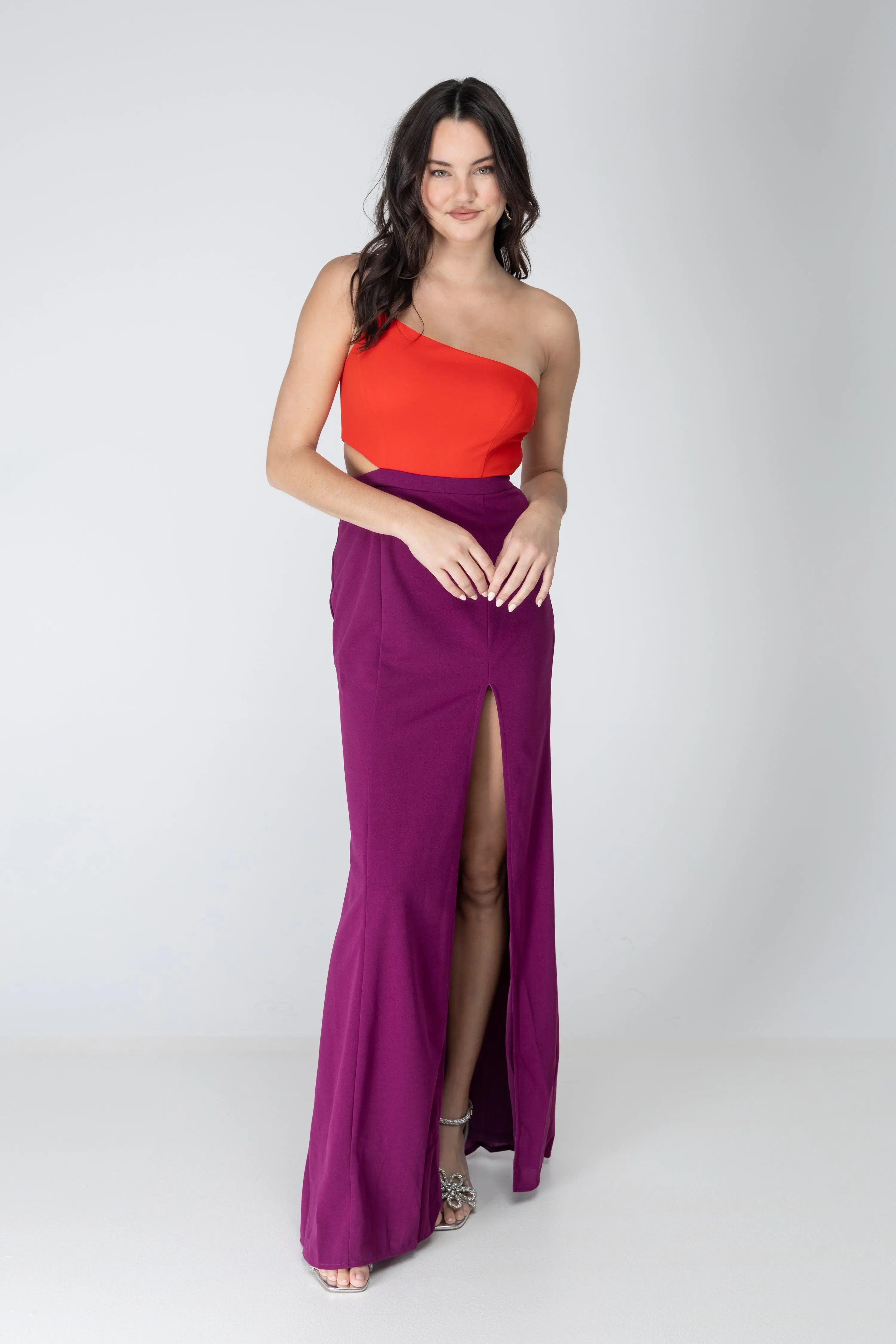 Color Block Maxi Dress