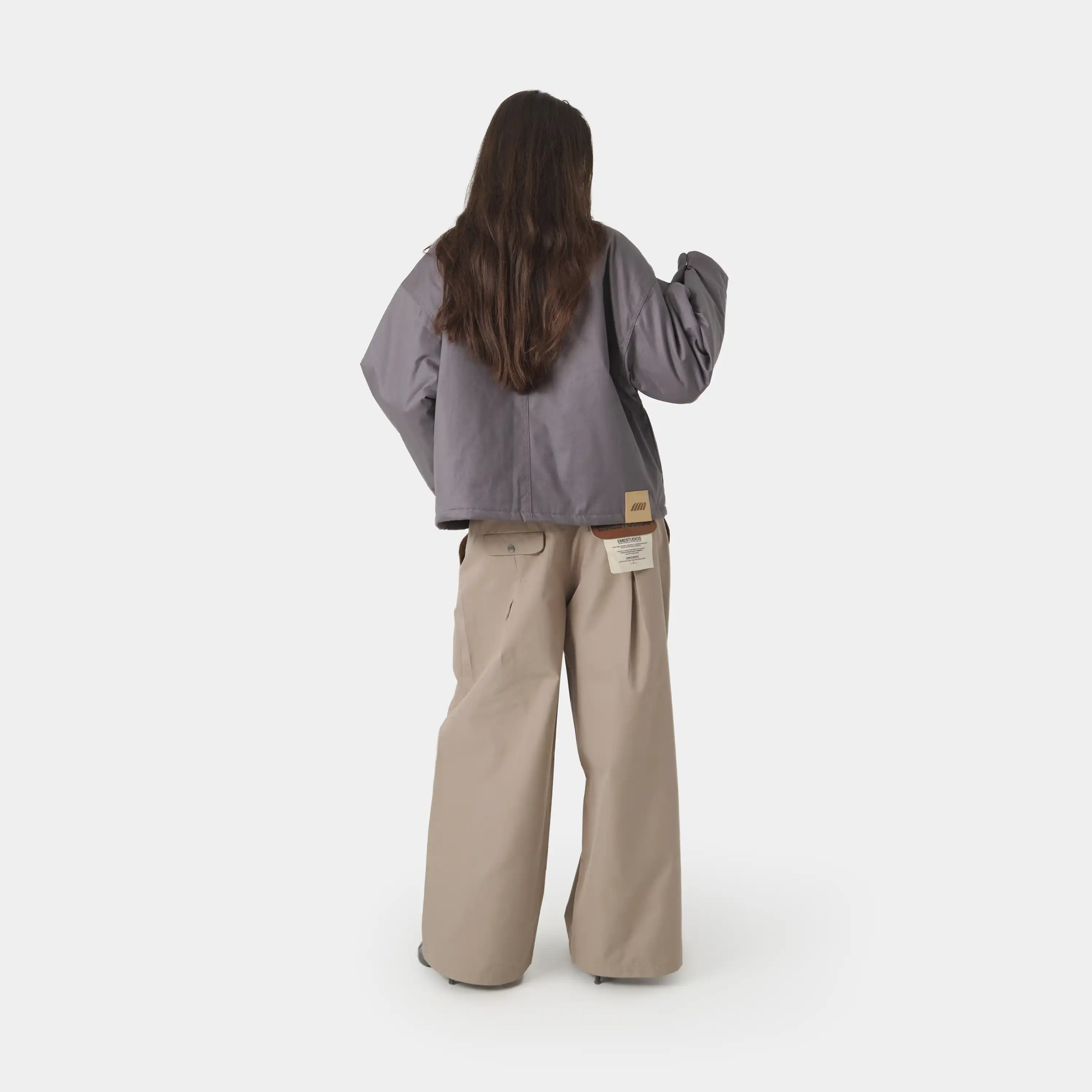 Ethos Grey Boxy Coat