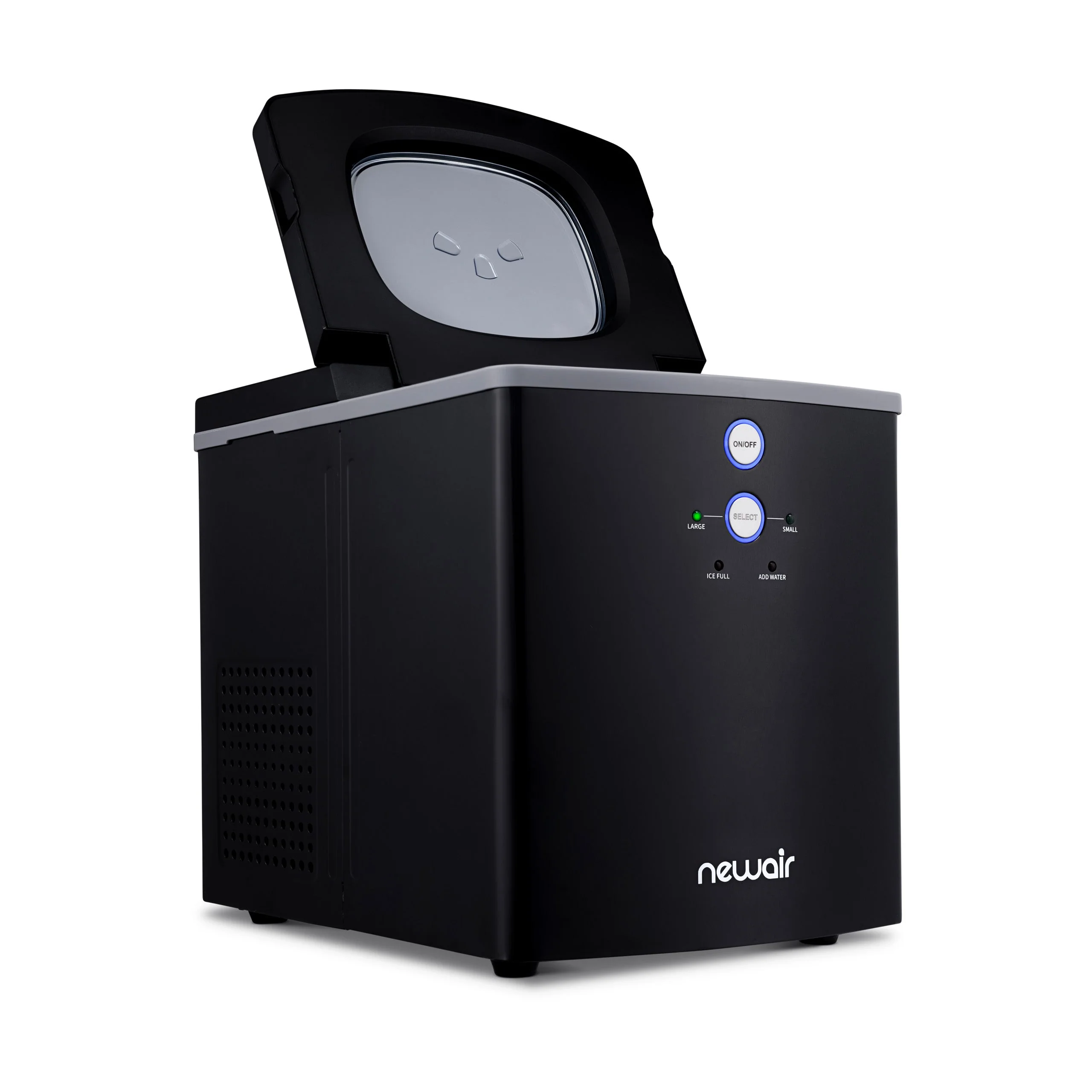 Newair Countertop Ice Maker. Bullet Ice, 33 lbs/day - Black