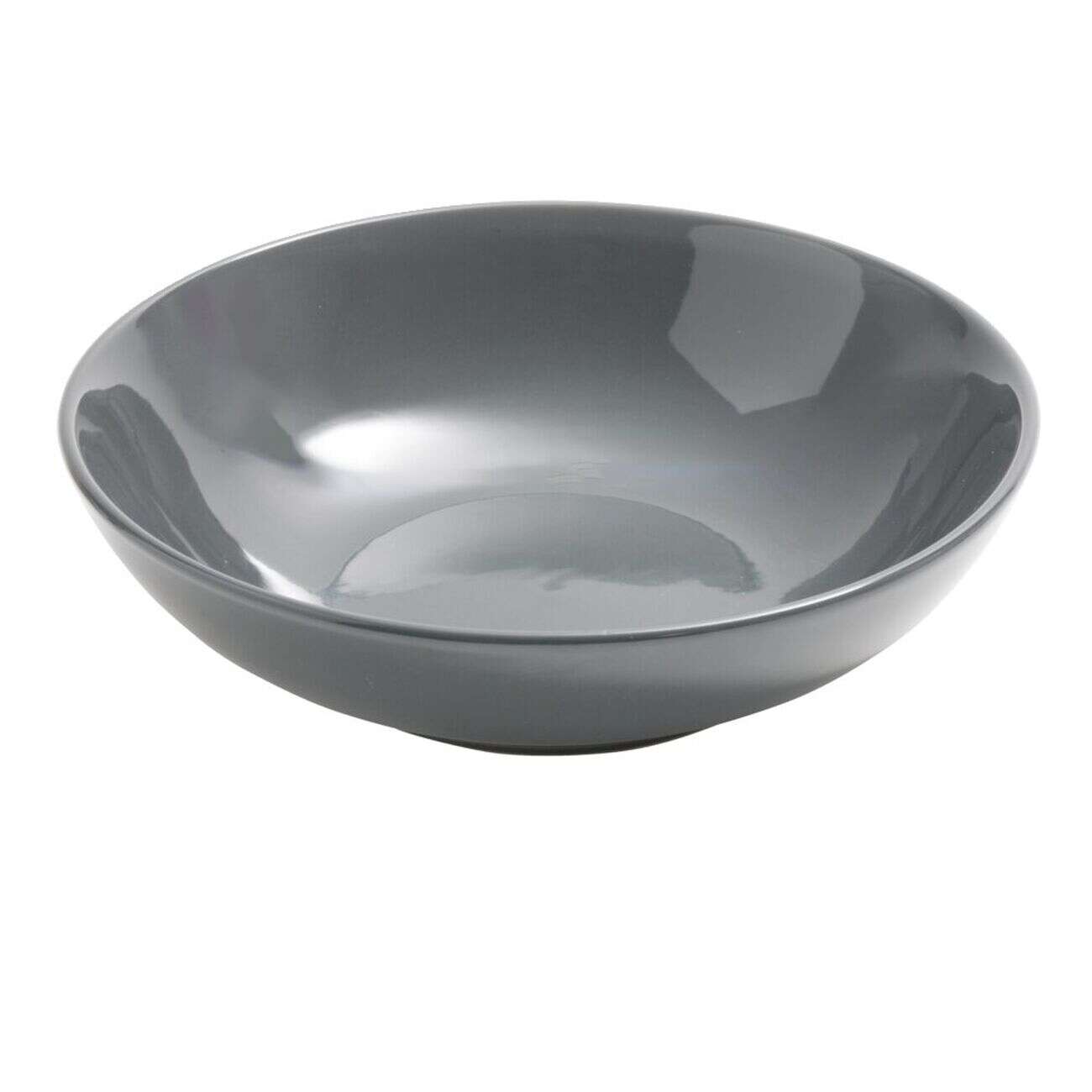 Assiette à soupe Madrid grès gris Ø20cm