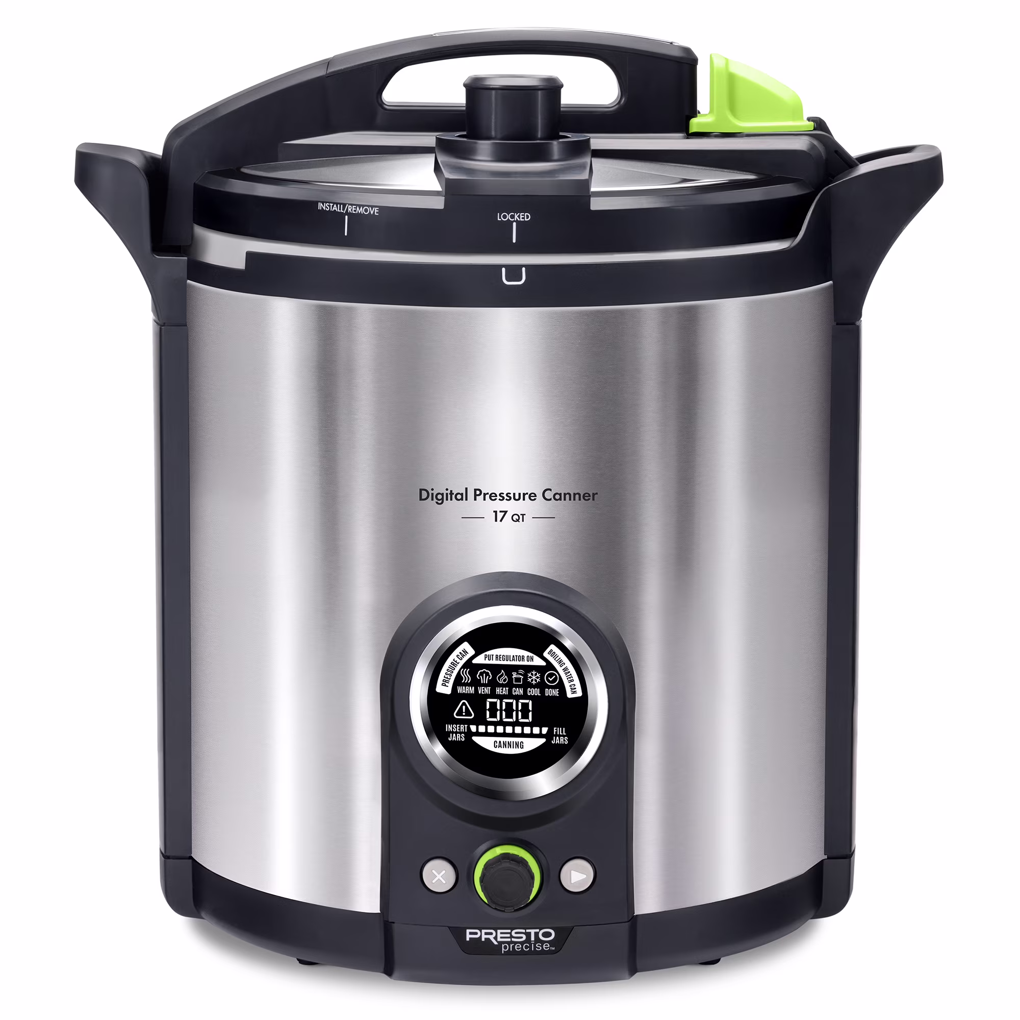 Precise 02152 17 Qt Stainless Steel Electric Pressure Canner, Silver