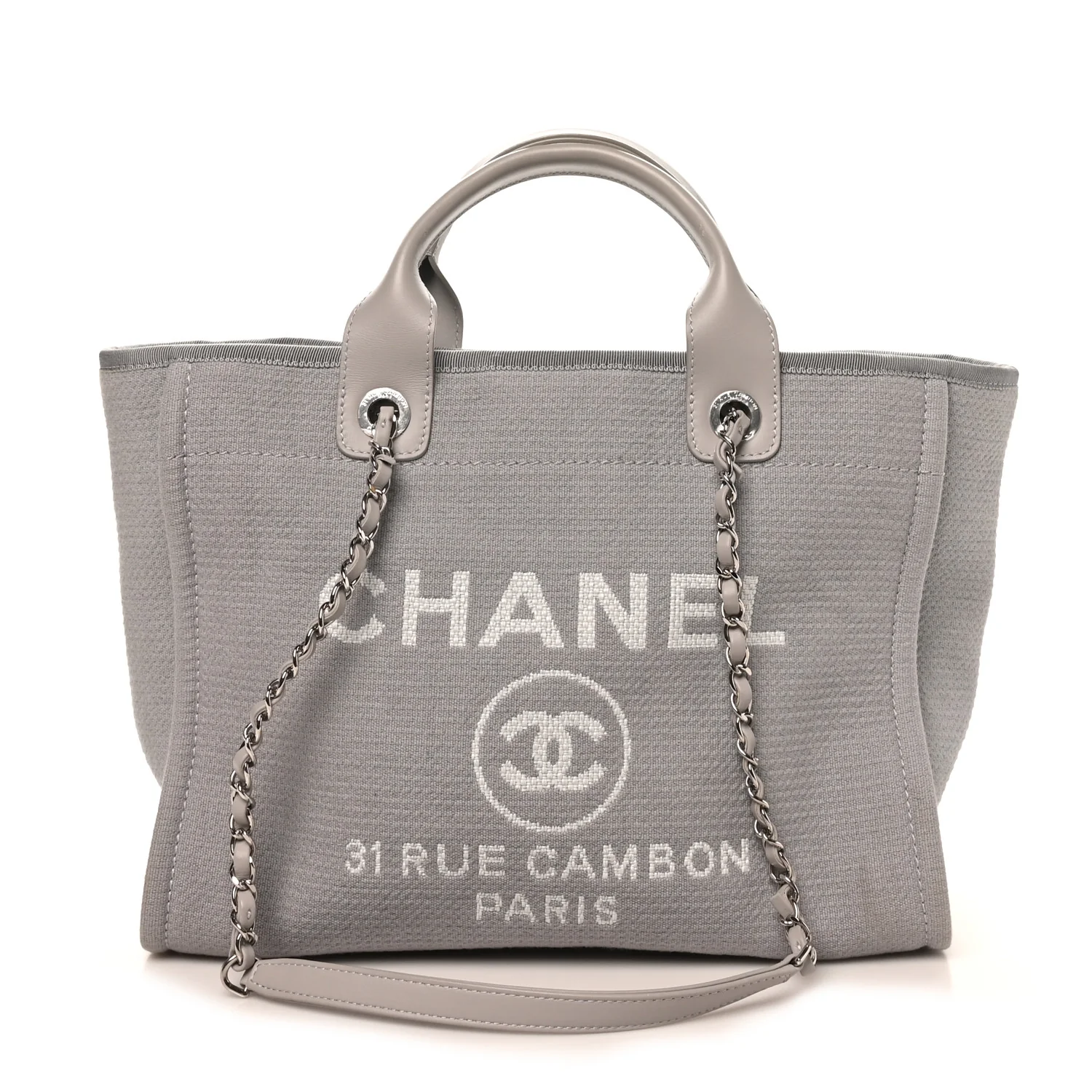 Mixed Fibers Small Deauville Tote Light Grey
