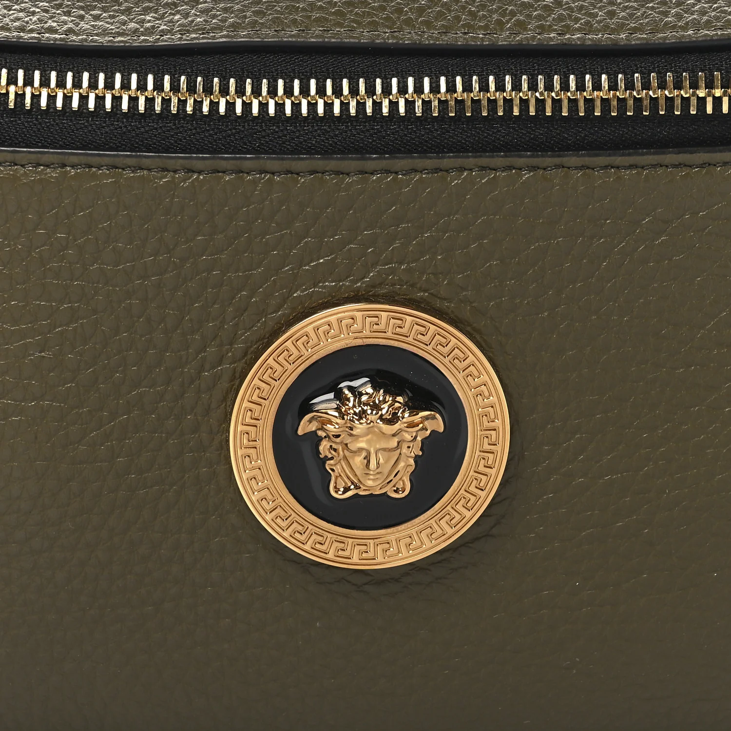 Grained Calfskin Vanitas Medea Belt Bag Khaki