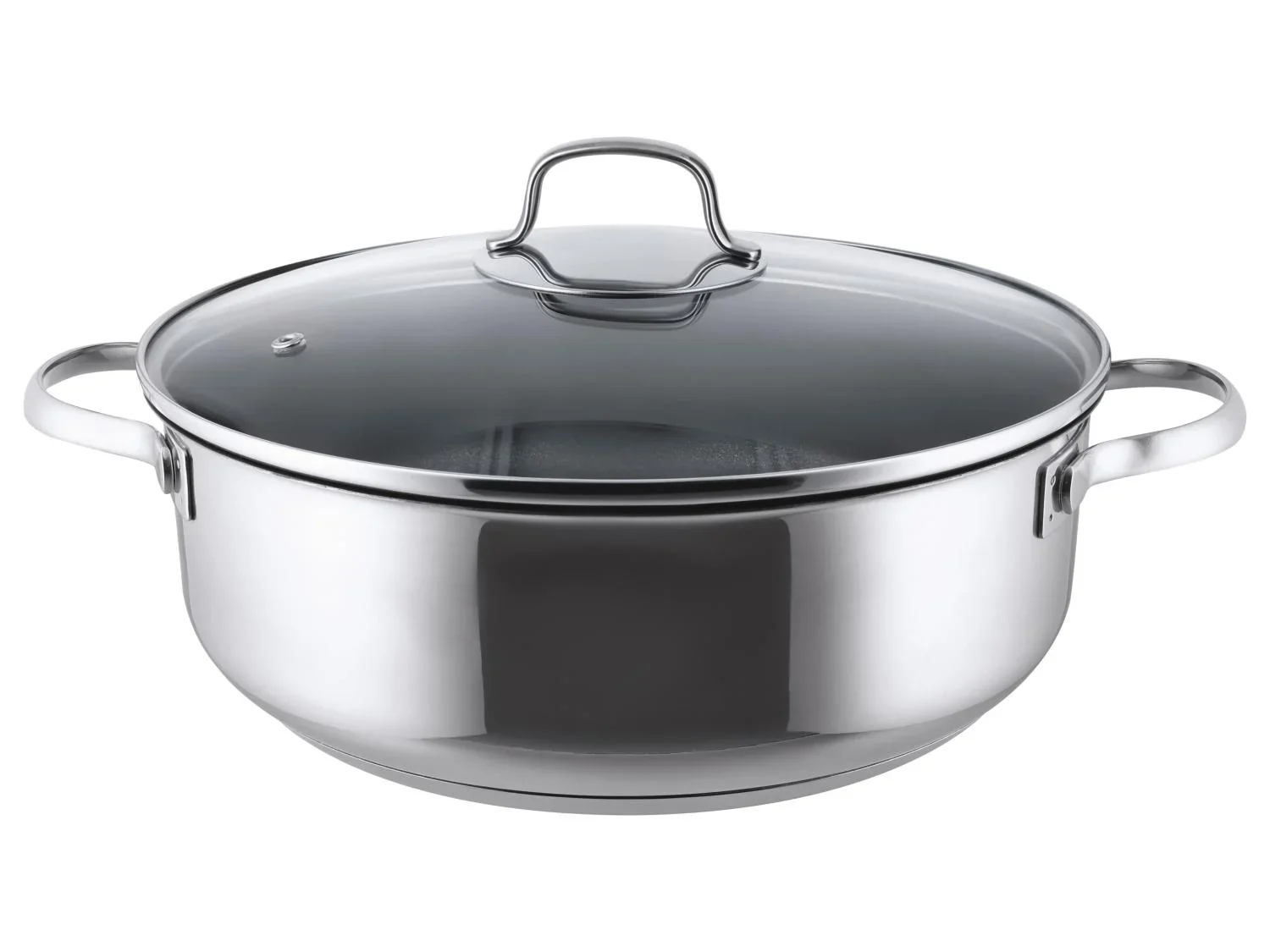 SILVERCREST Casserole en acier inoxydable,  28 cm