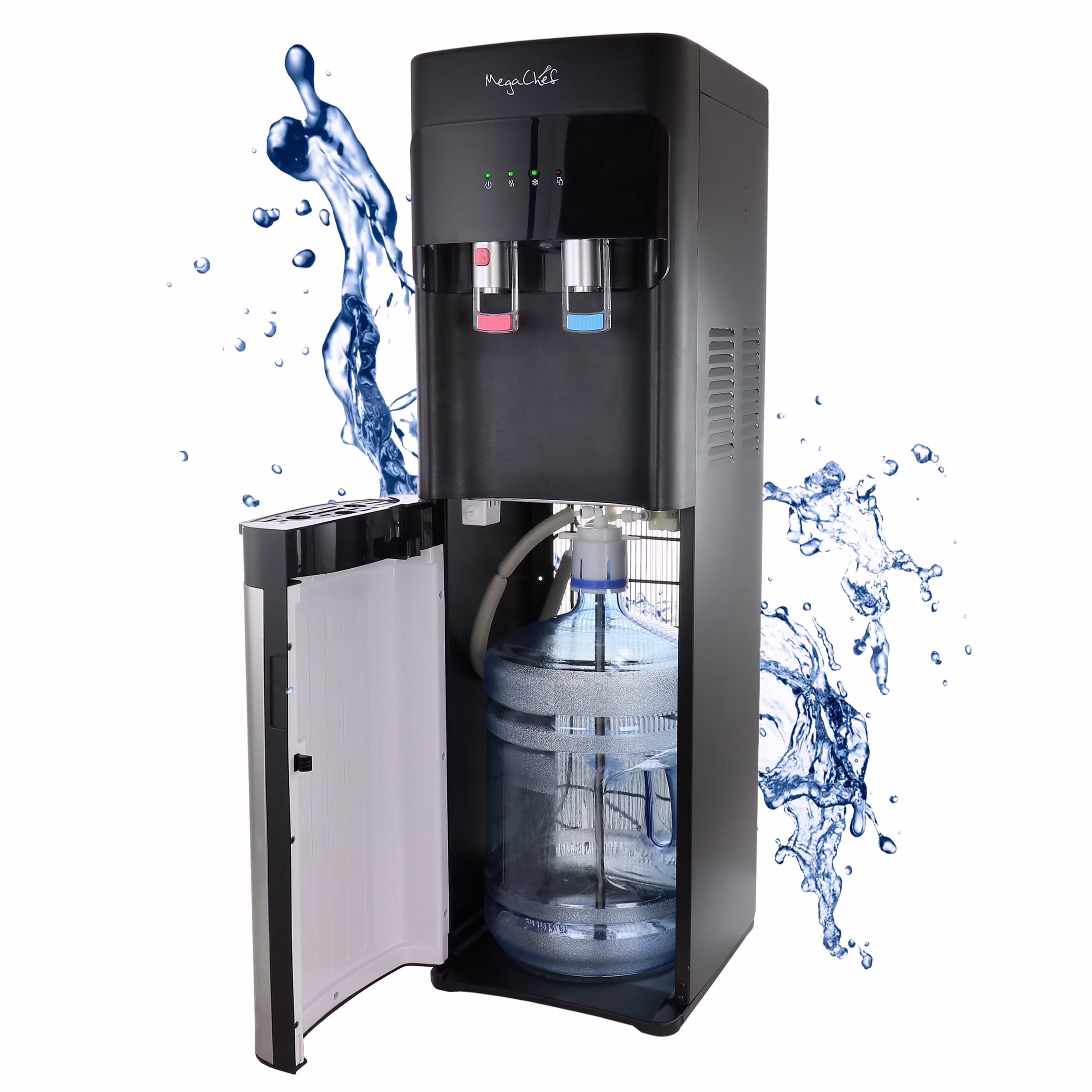 Stainless Steel Bottom Load Hot and Cold Water Dispenser 5 Gallon Water Cooler(Bottom Load Silver)
