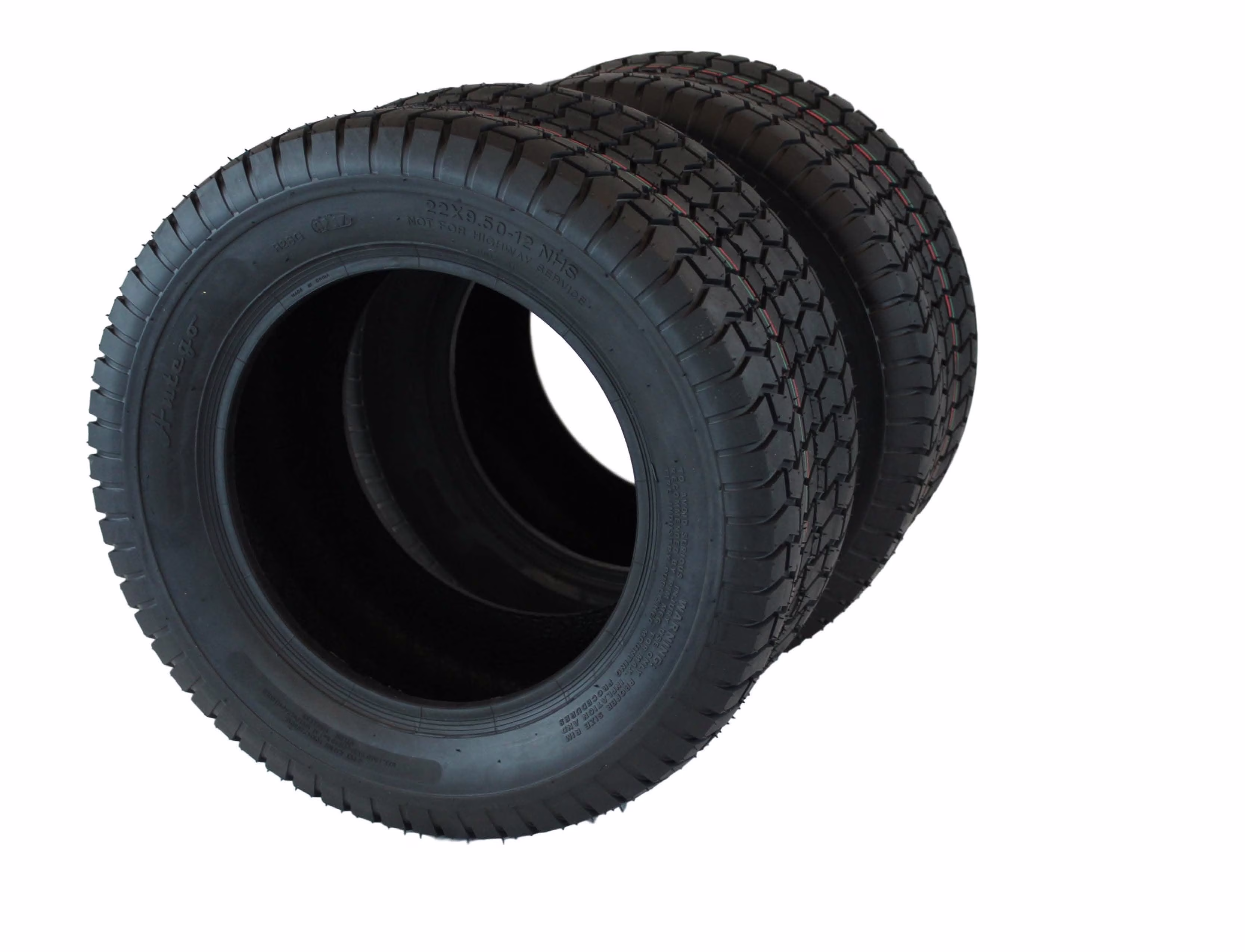 Antego 22x9.50 - 12 4 - Ply Turf Tires for Lawn & Garden Mowers (Set of 2)