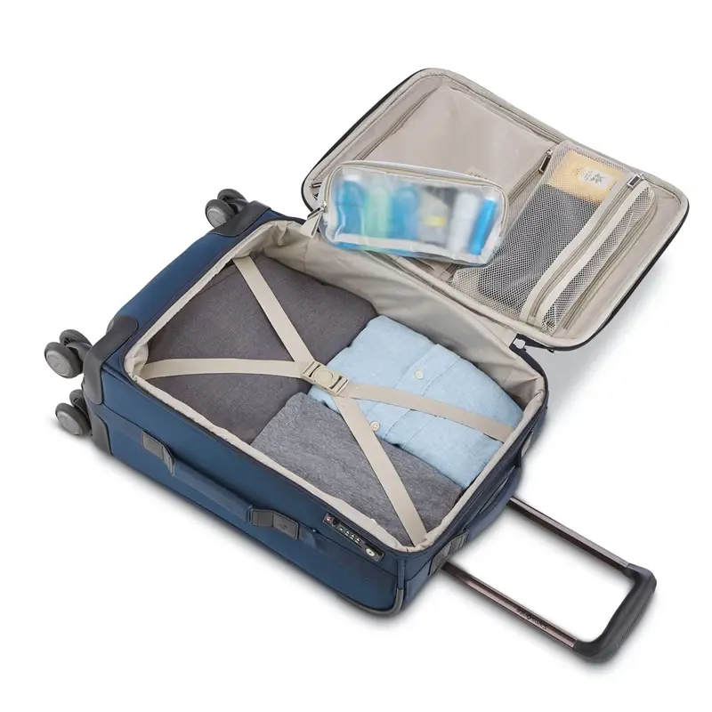 Navy/Gunmetal NuRoad Carry-On Spinner Softside Luggage | 6982-EULPQ - SAMSONITE OUTLET