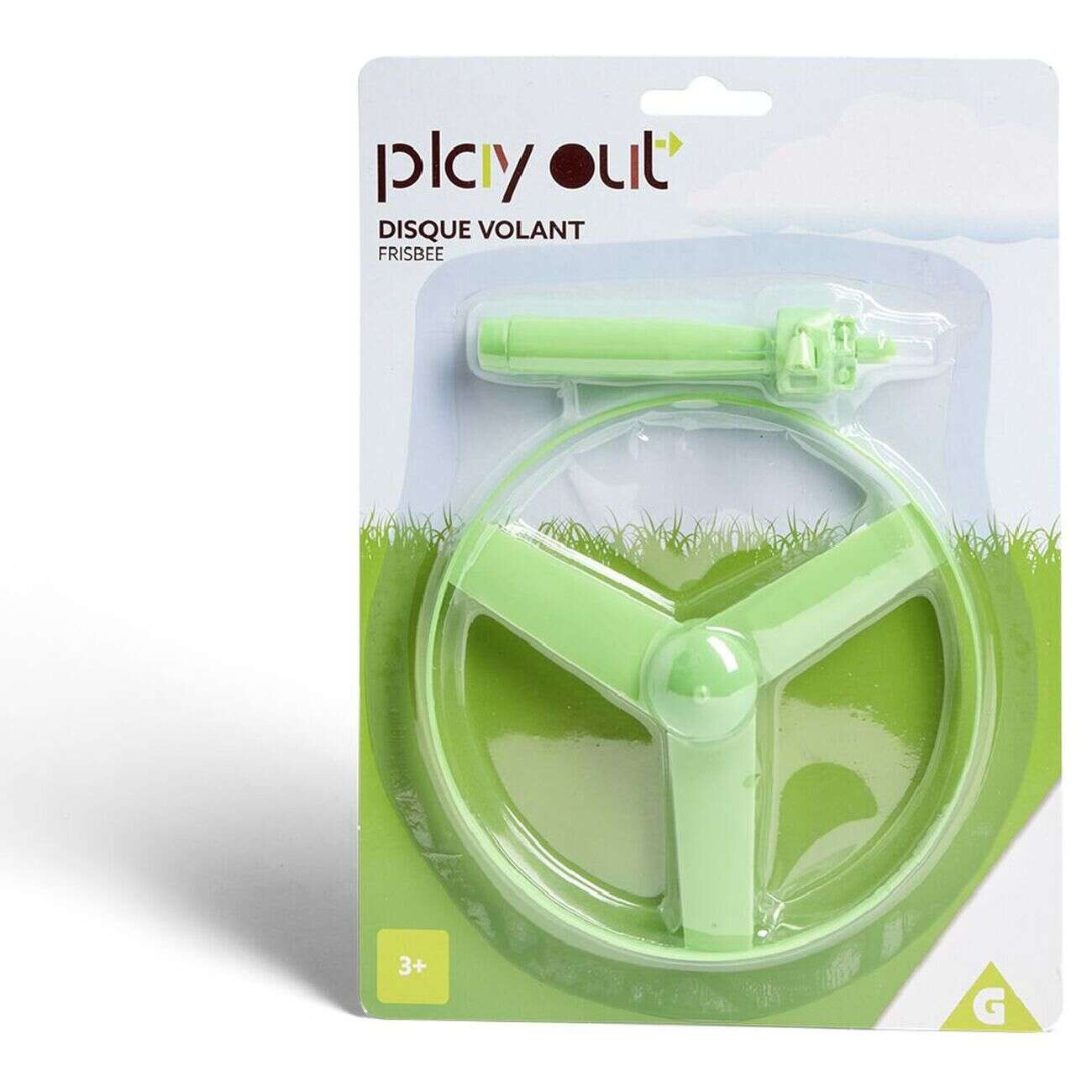 Disque volant plastique vert Ø15cm