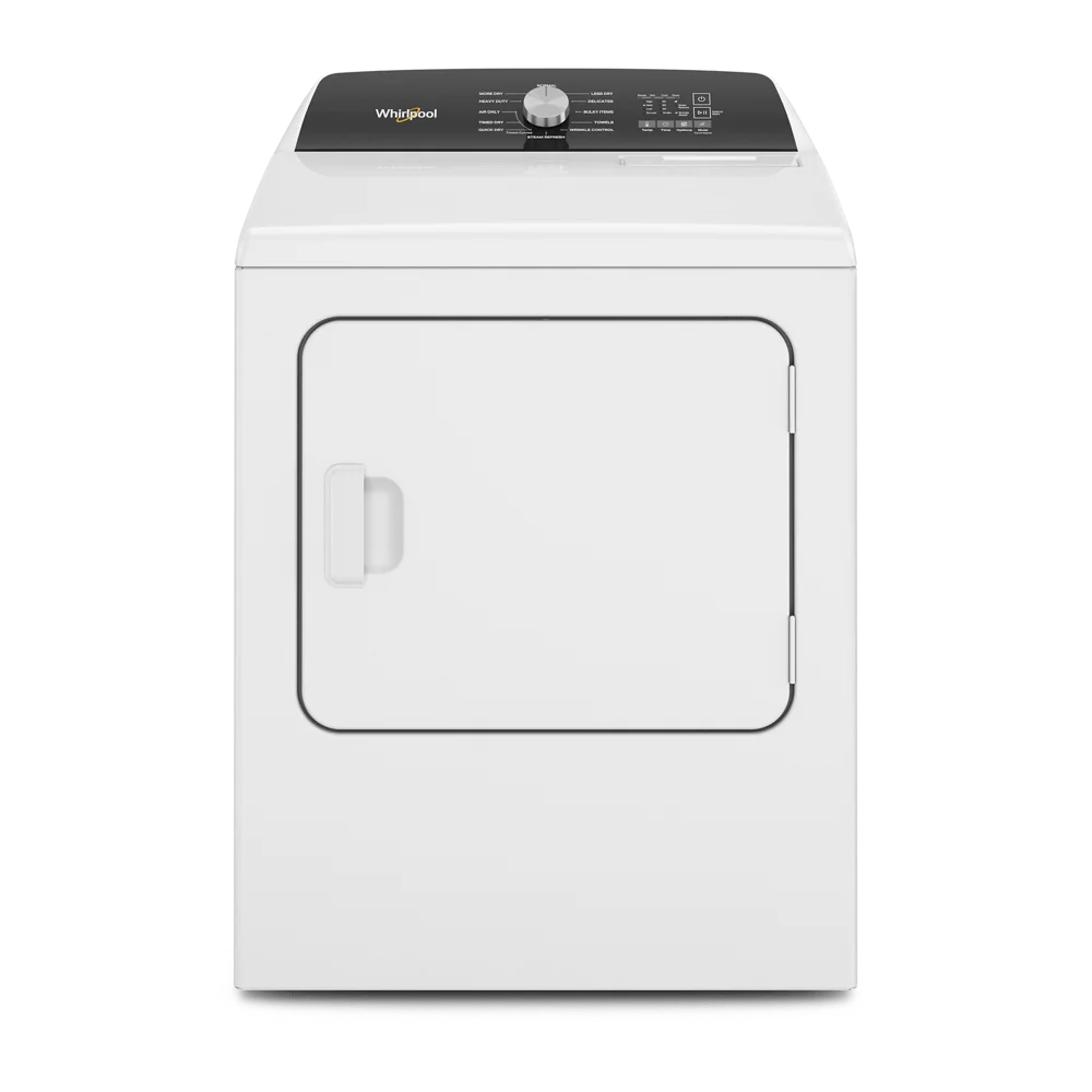 Whirlpool?? WED5050LW 7.0 Cu. Ft. Top Load Electric Moisture Sensing Dryer with Steam
