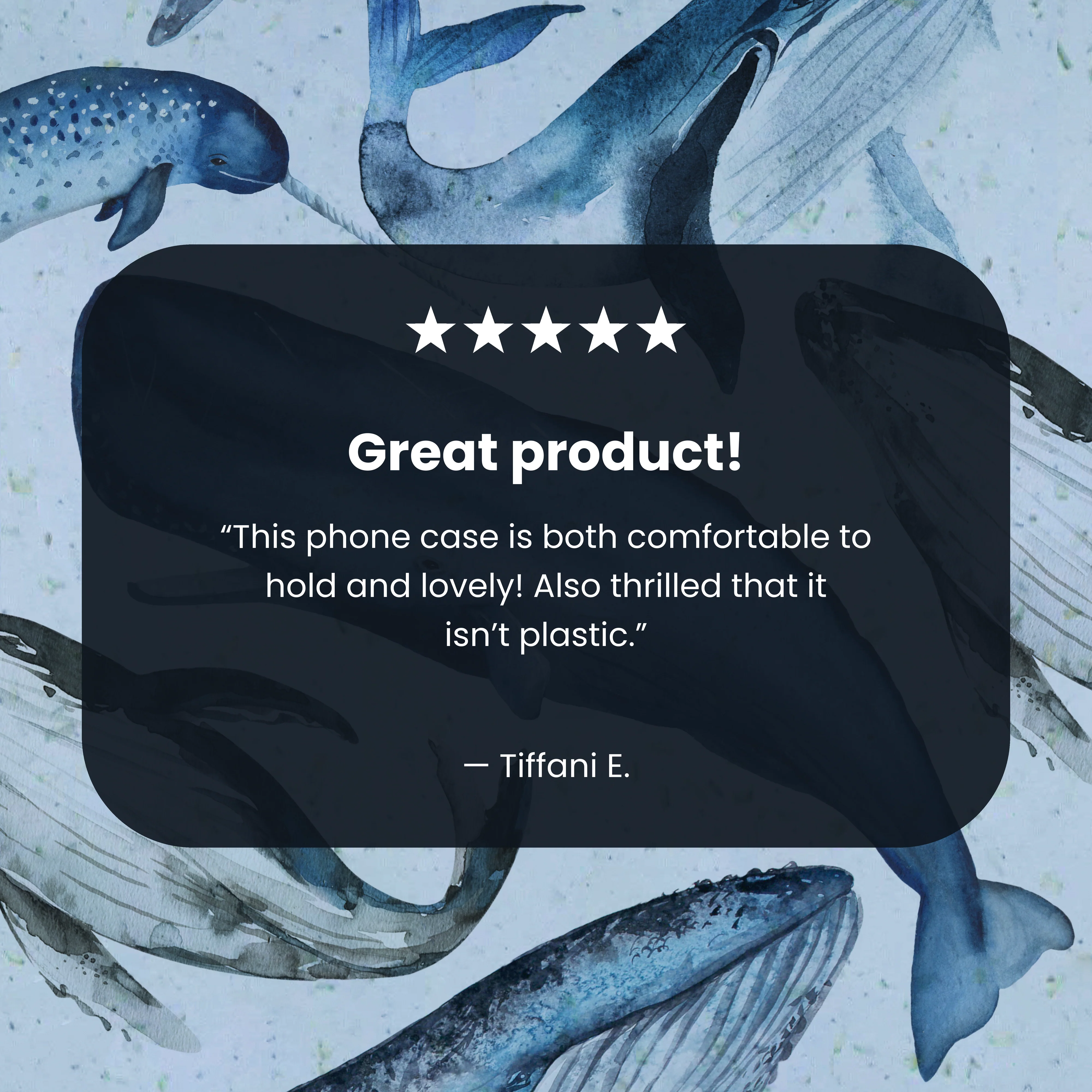Powder Blue Whales iPhone 17 Pro Max Case