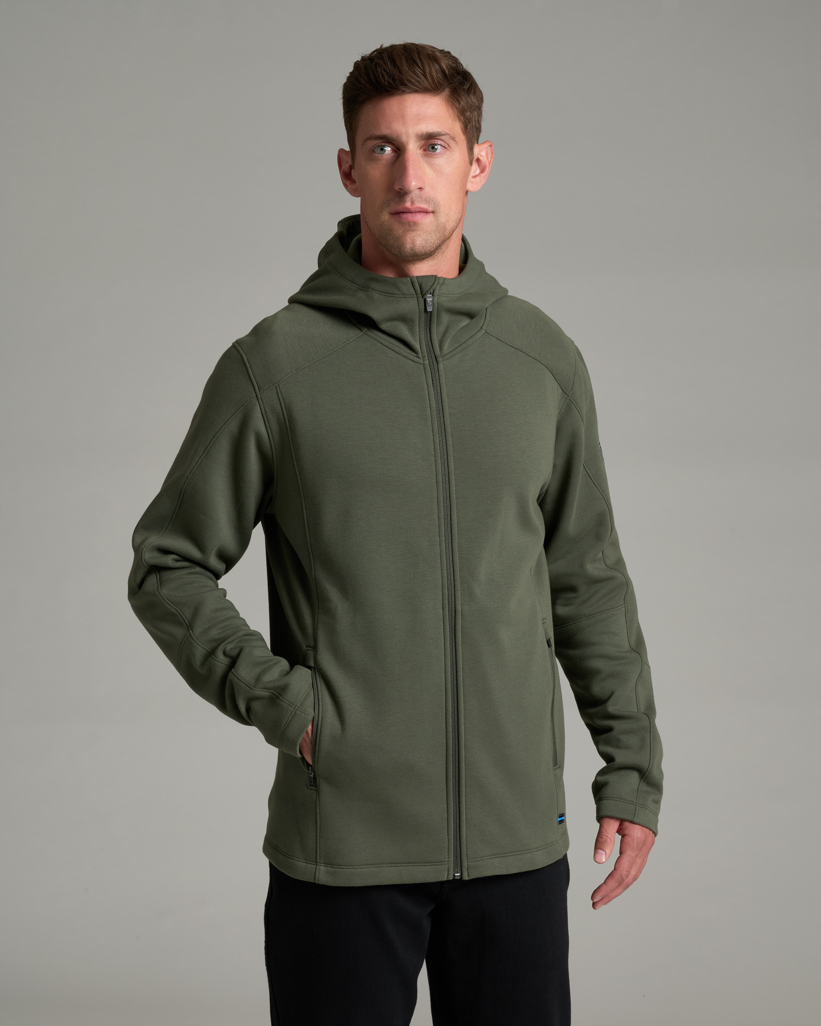 SPEKTER™ FULL ZIP HOODY - FOREST GREEN