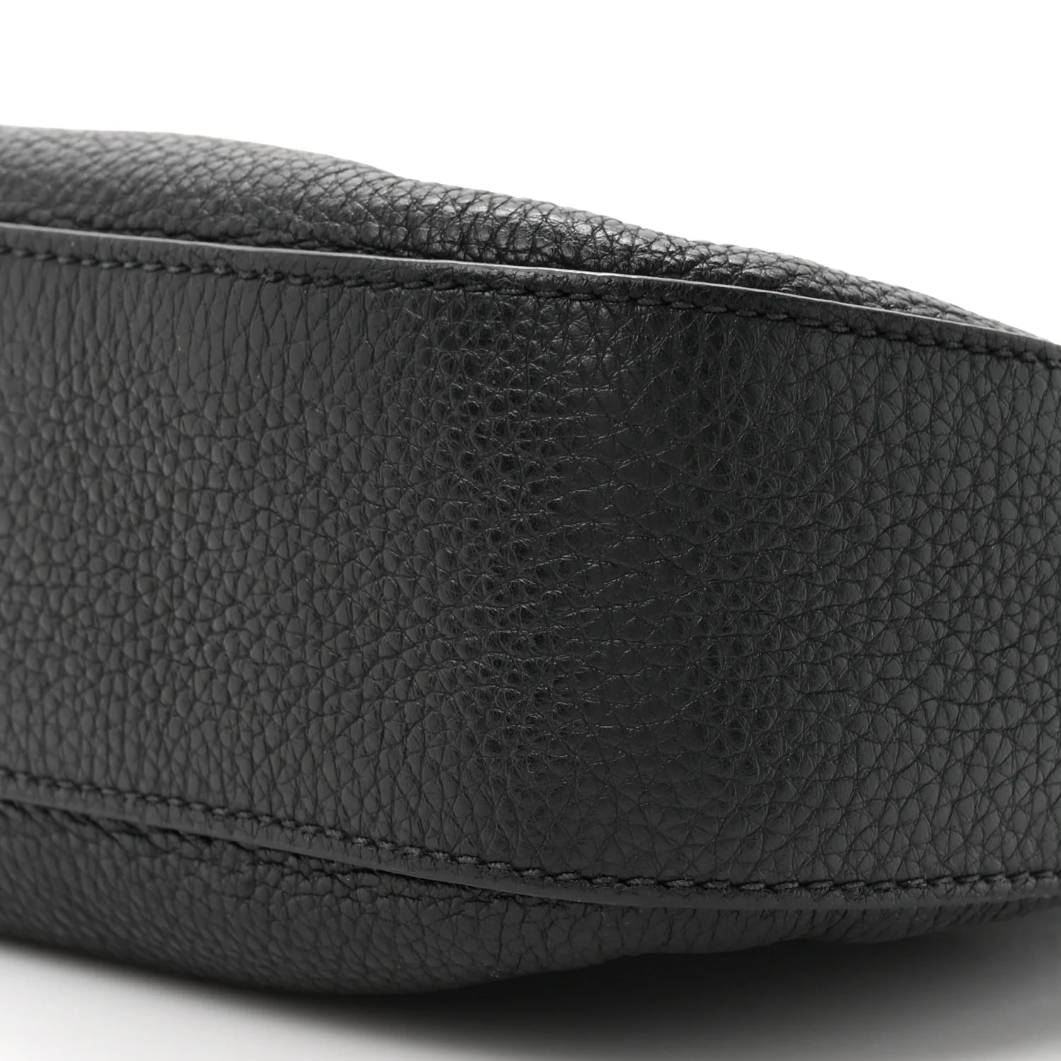 Vitello Phenix Zippered Messenger Hobo Black