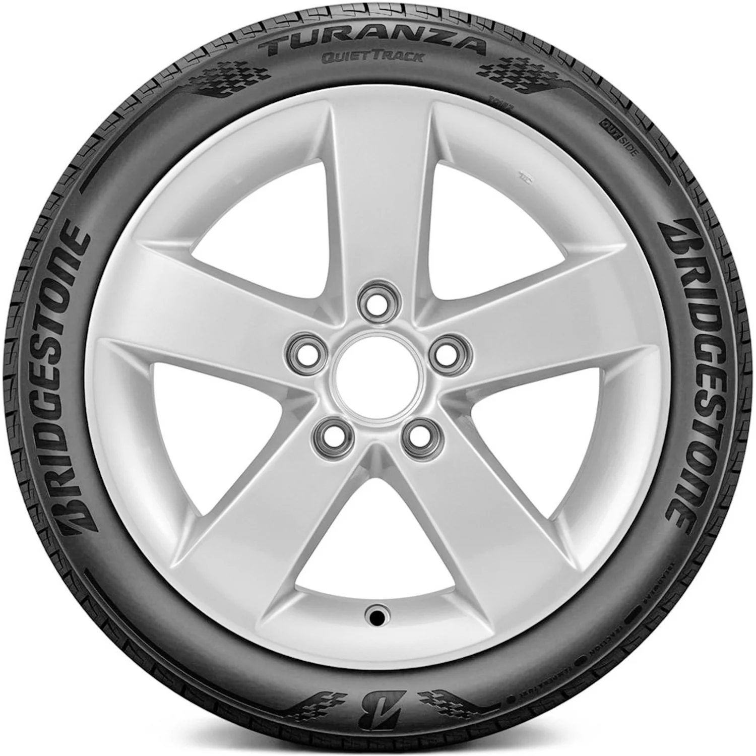 Set of 4 Bridgestone Turanza Quiettrack 215/55R17 94V a/S All-Season Tires