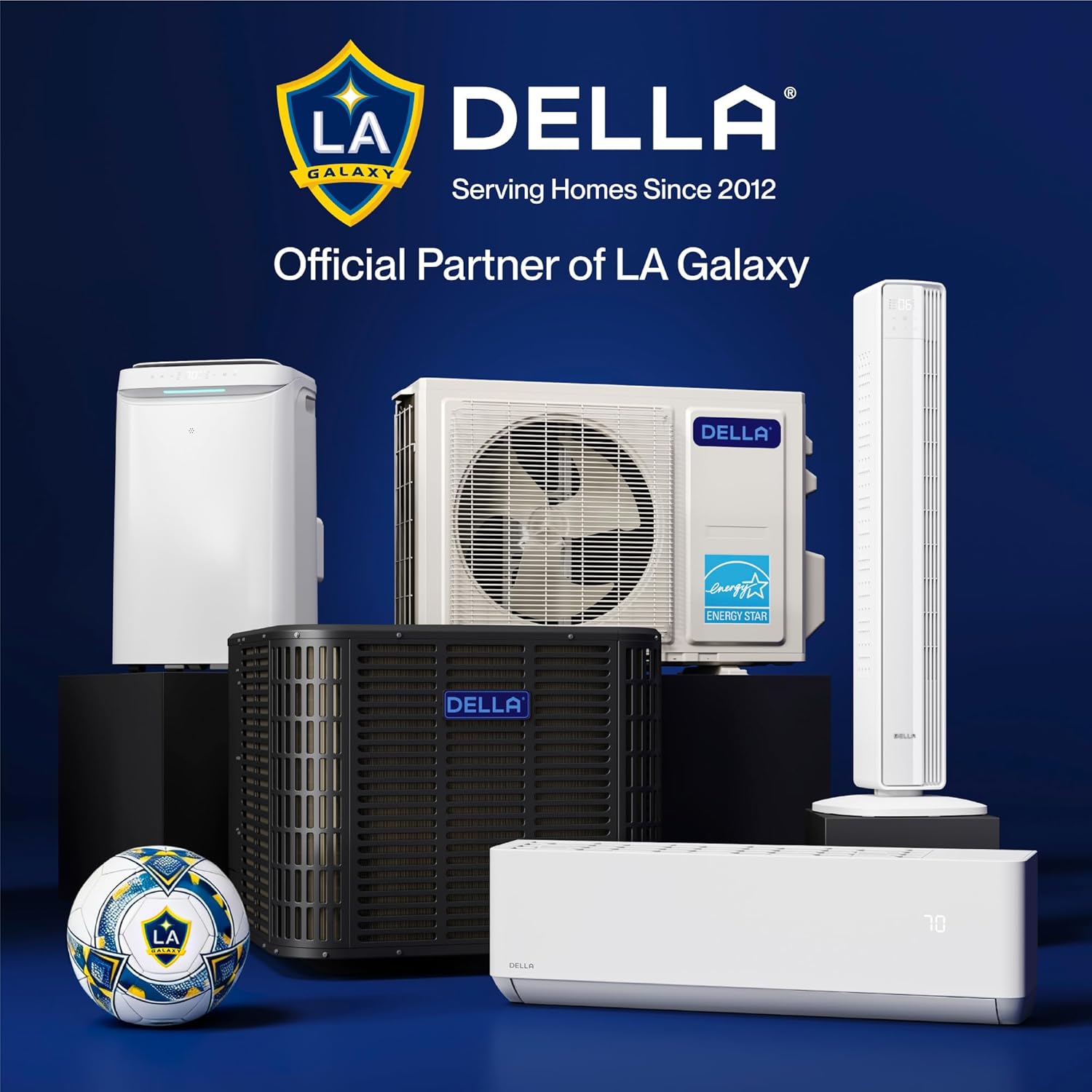 Della 50 Ft Length Central Air Conditioner Line Set, 3/8