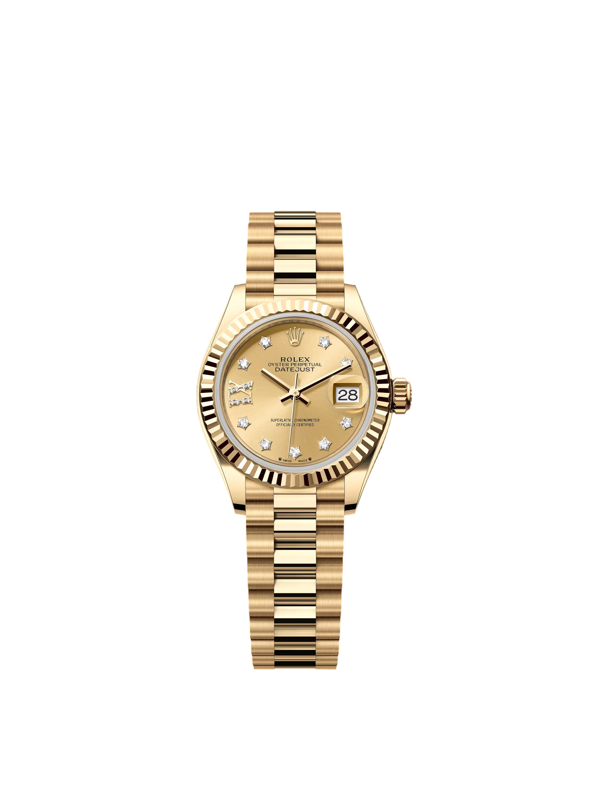 【Super Clone】RLX Lady-Datejust 28mm 279178  Champagne Diamond Dial