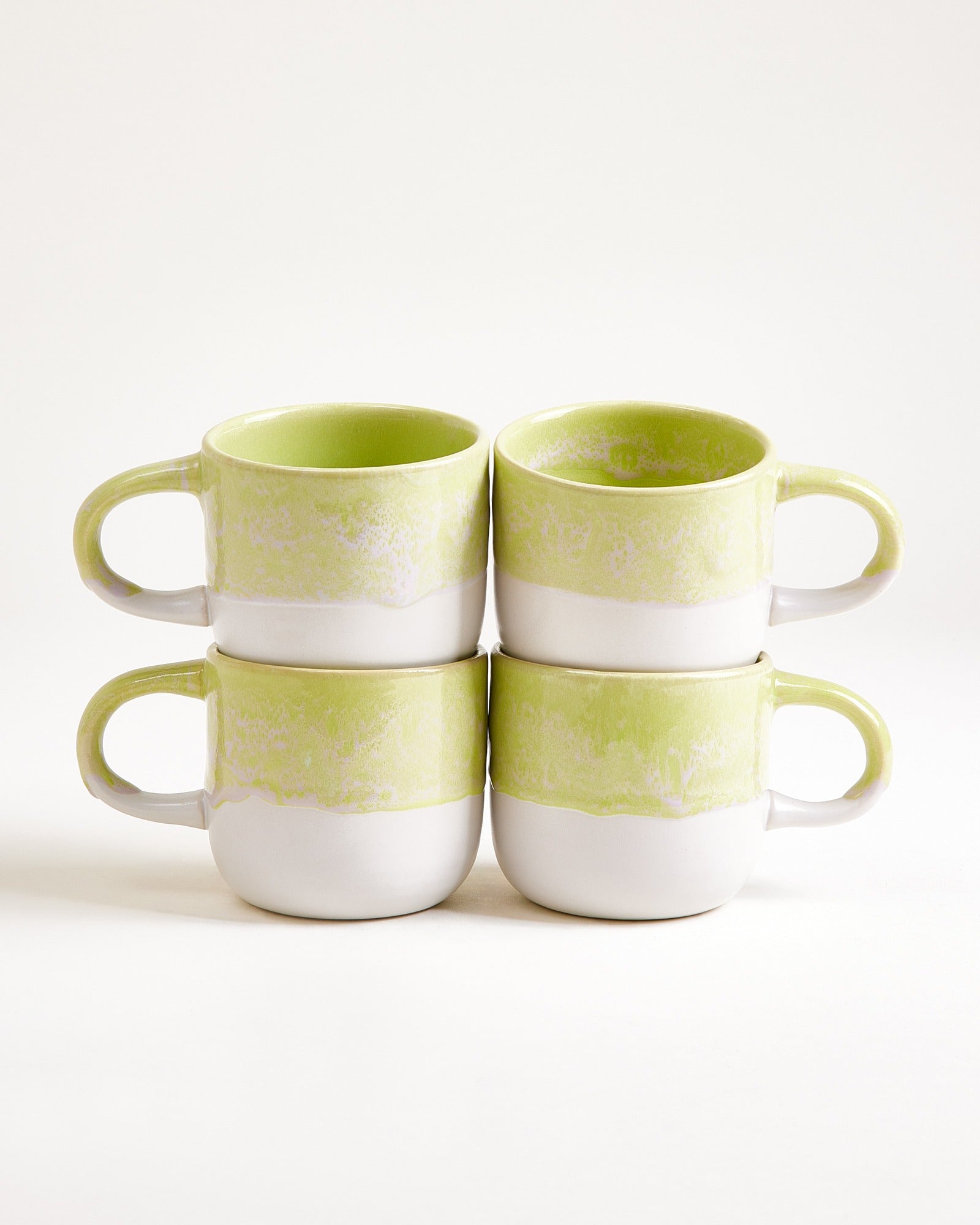 COIMBRA - LARGE MUG LIME SET OF 4