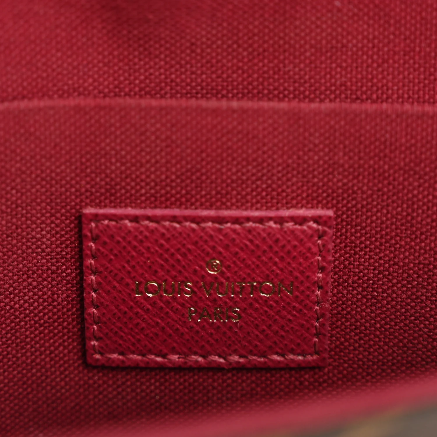 Monogram Pochette Felicie Chain Wallet Fuchsia