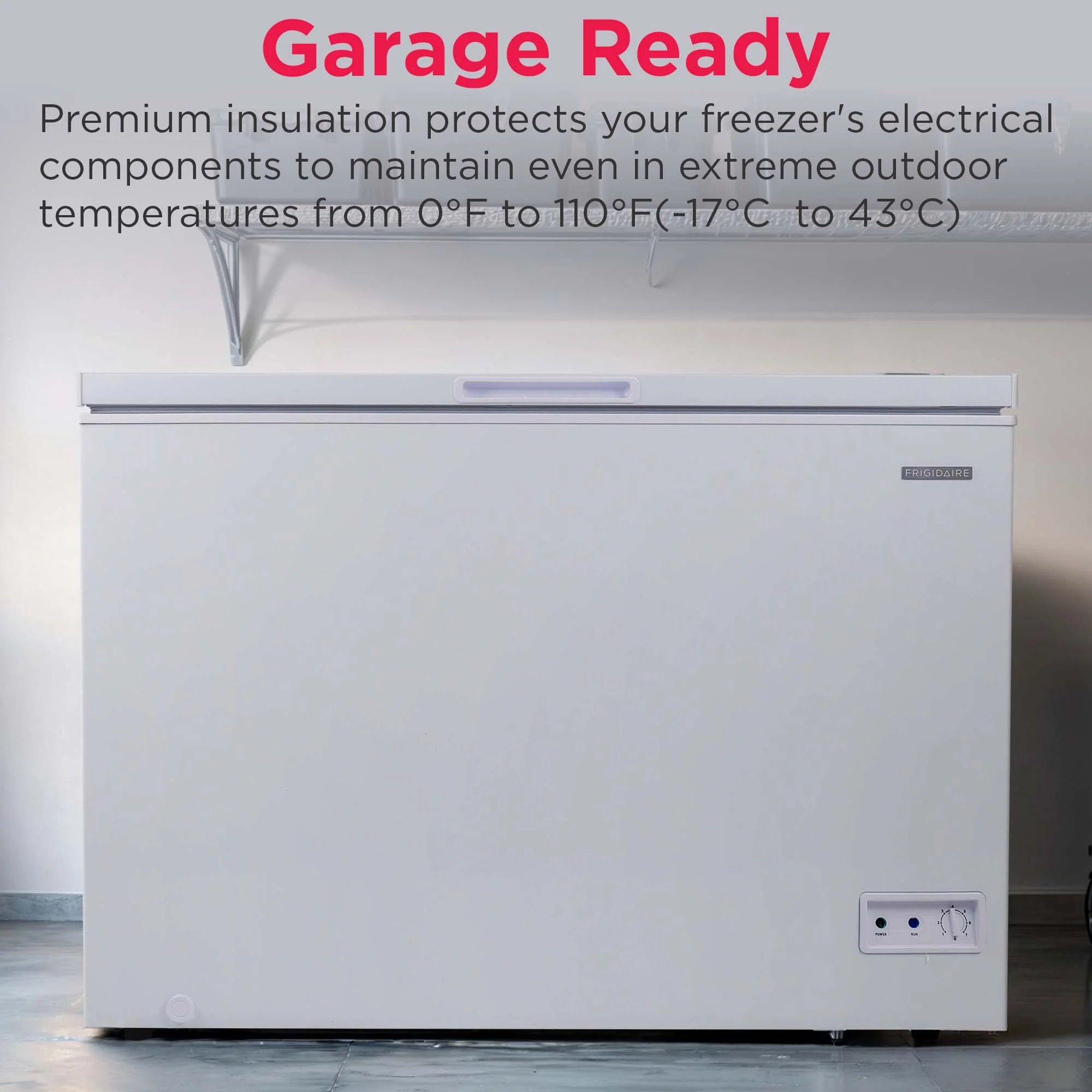 10.3 Cu. ft. Chest Freezer, Garage Ready, EFRF1005, White - Image 6