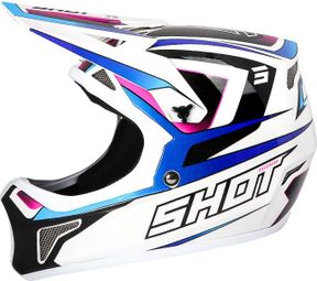 Casque Integral Shot Rogue Level Blanc/Bleu Pearly — vue 1