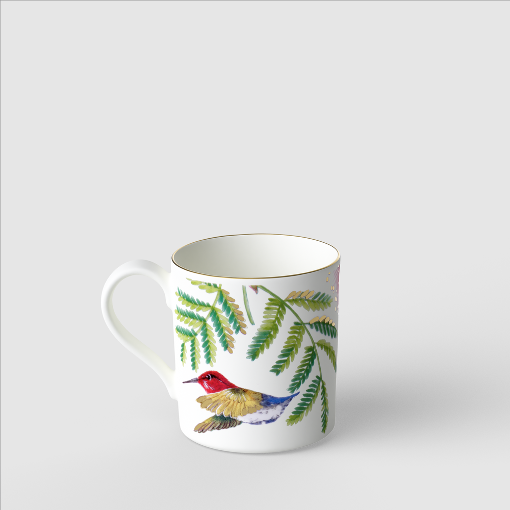 Amazonia Coffee cup - Multi-colored, 5.8 oz, Premium Bone Porcelain