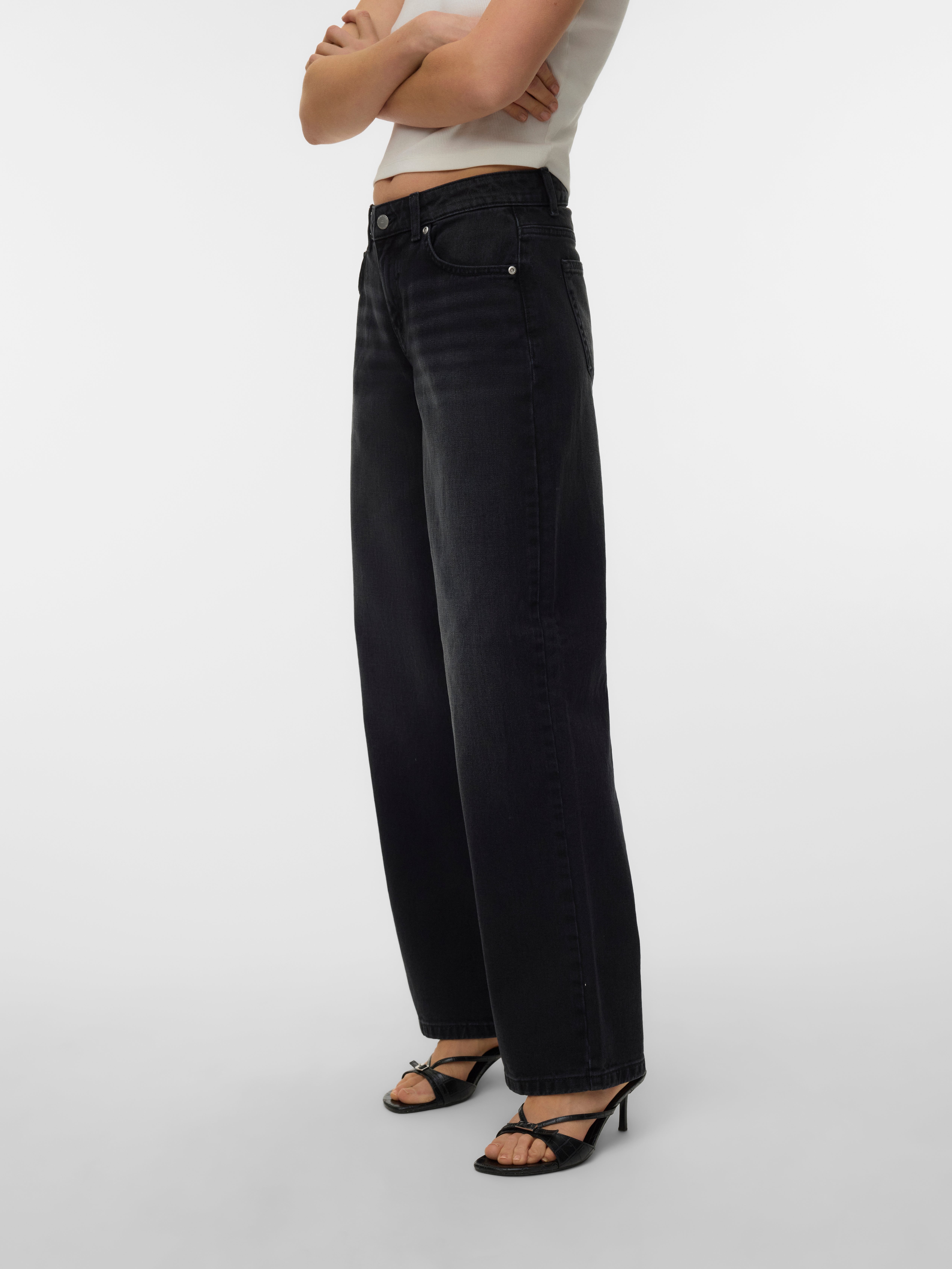 VERO MODA® VMHALLIE Low rise Wide Fit Jeans