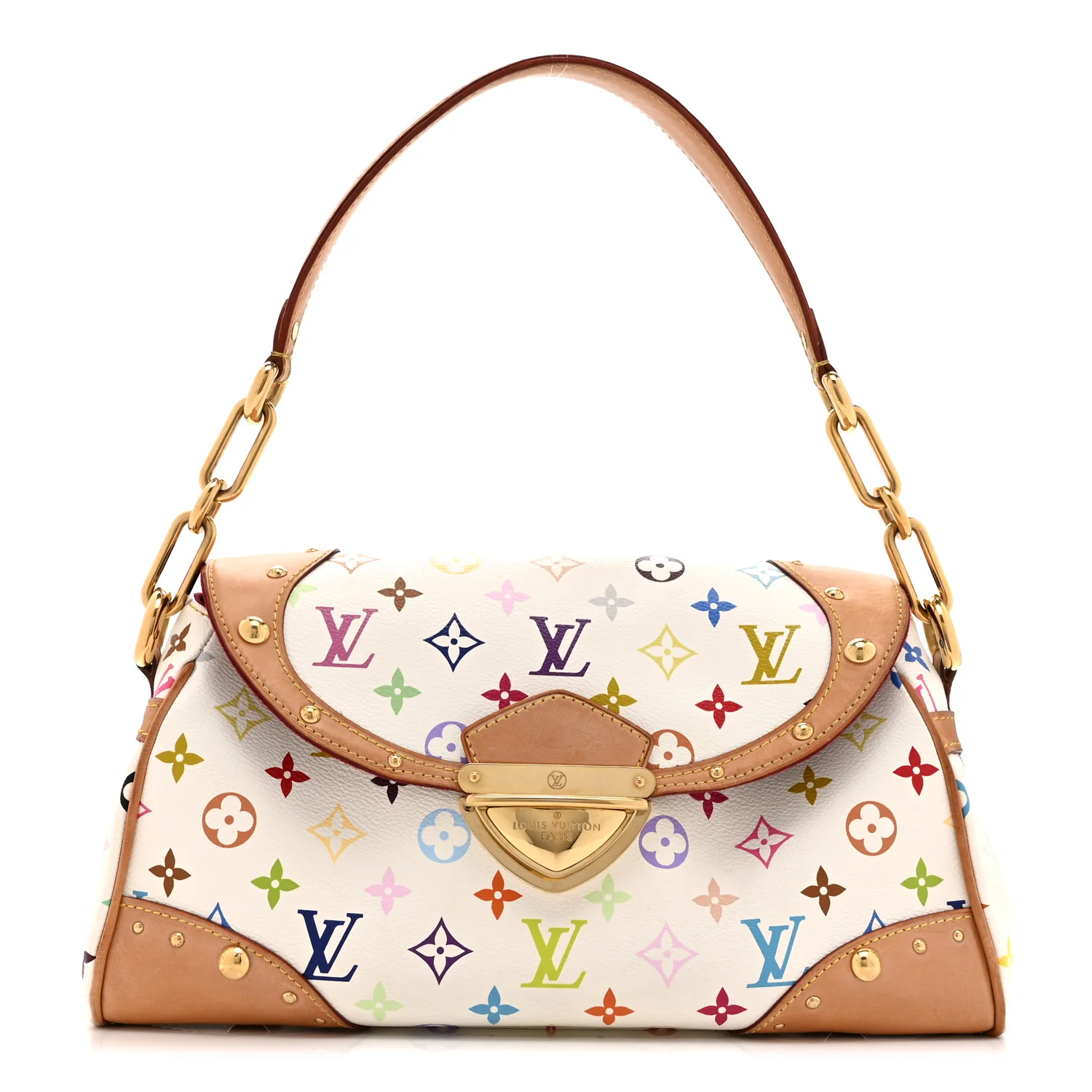 Monogram Multicolor Beverly MM White