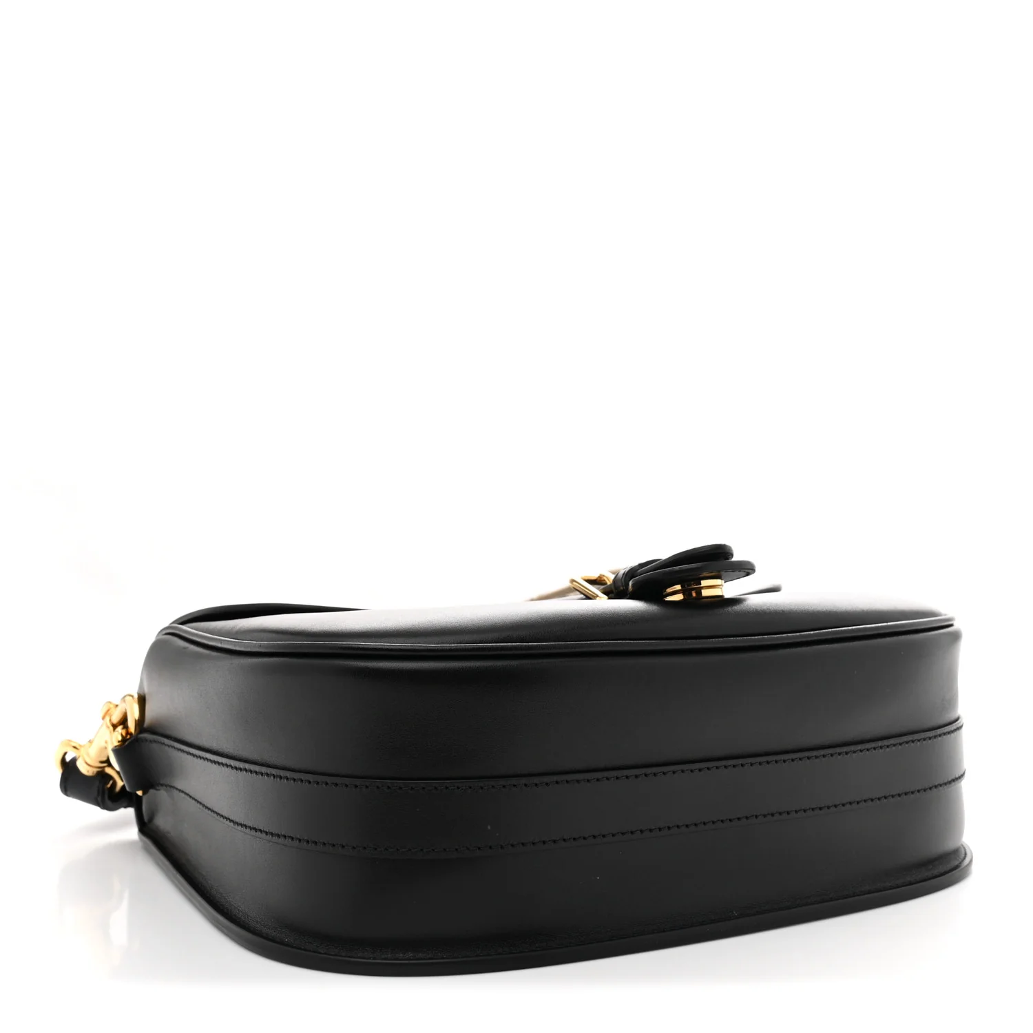 Box Calfskin Large Bobby Flap Black