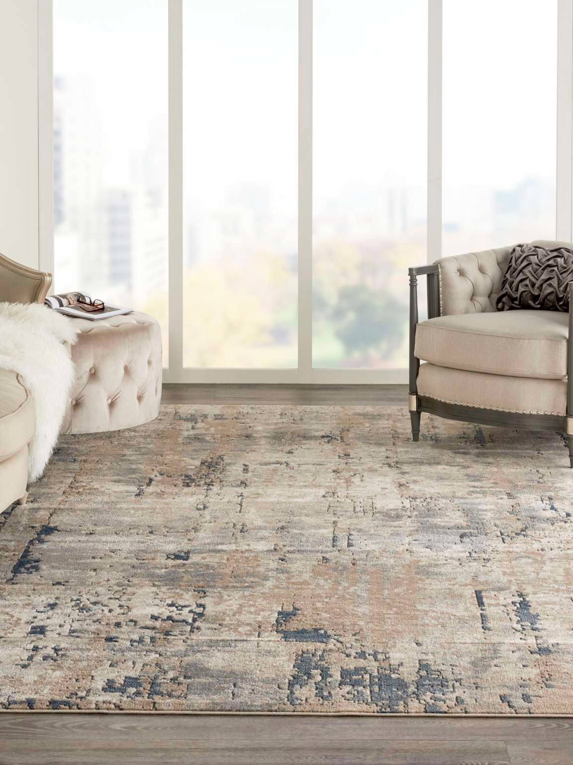 Nourison Concerto CNC01 Area Rug | Beige/Grey | 3' x 5'
