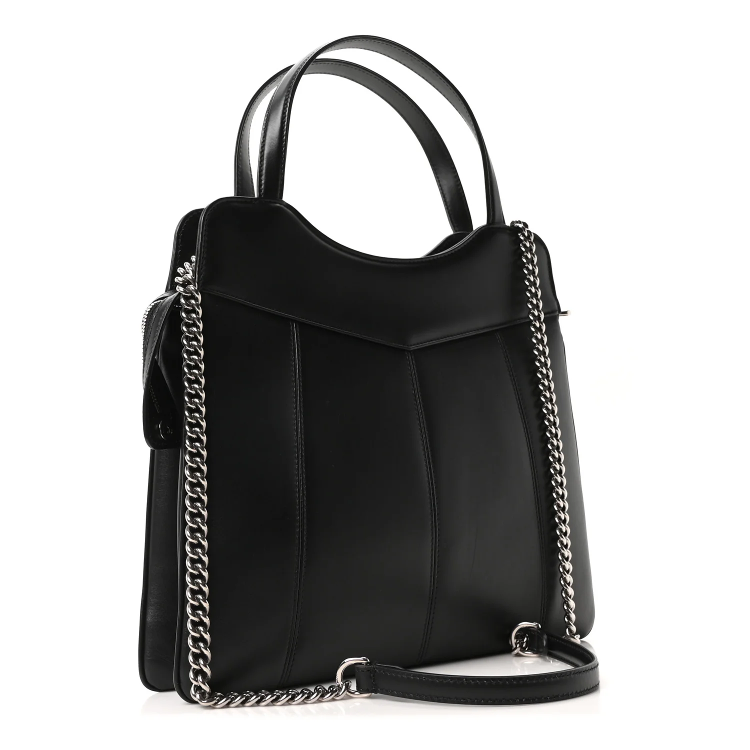 Calfskin Petite GG Medium Tote Bag Black