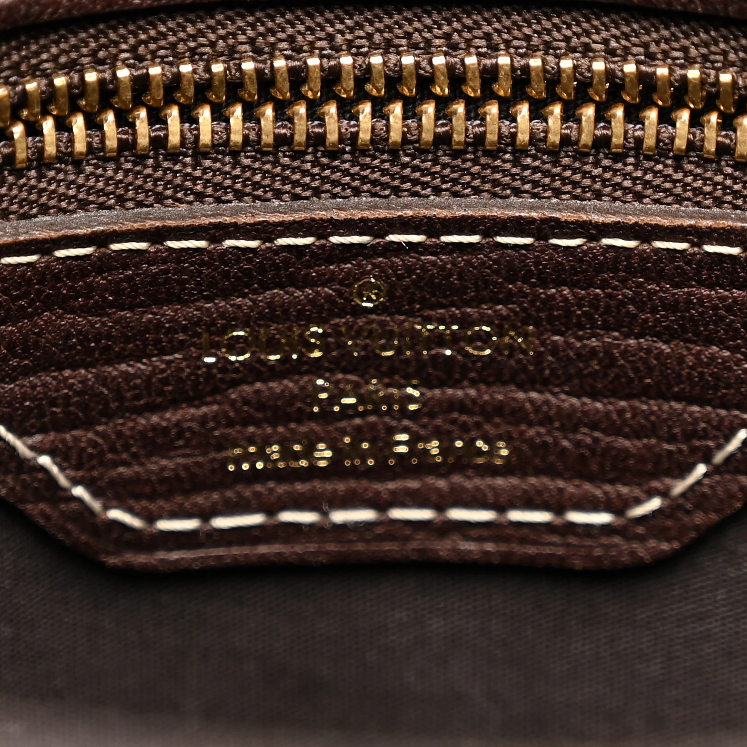 Mini Lin Monogram Bucket Bag Ebene