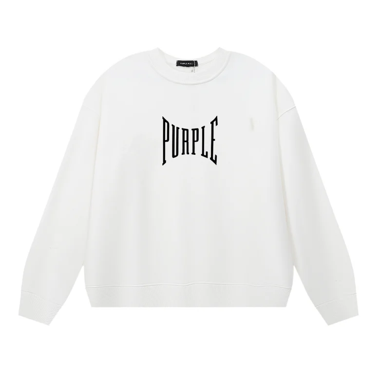Purple  Men's Long-Sleeve T-shirt Sweatshirt 1156