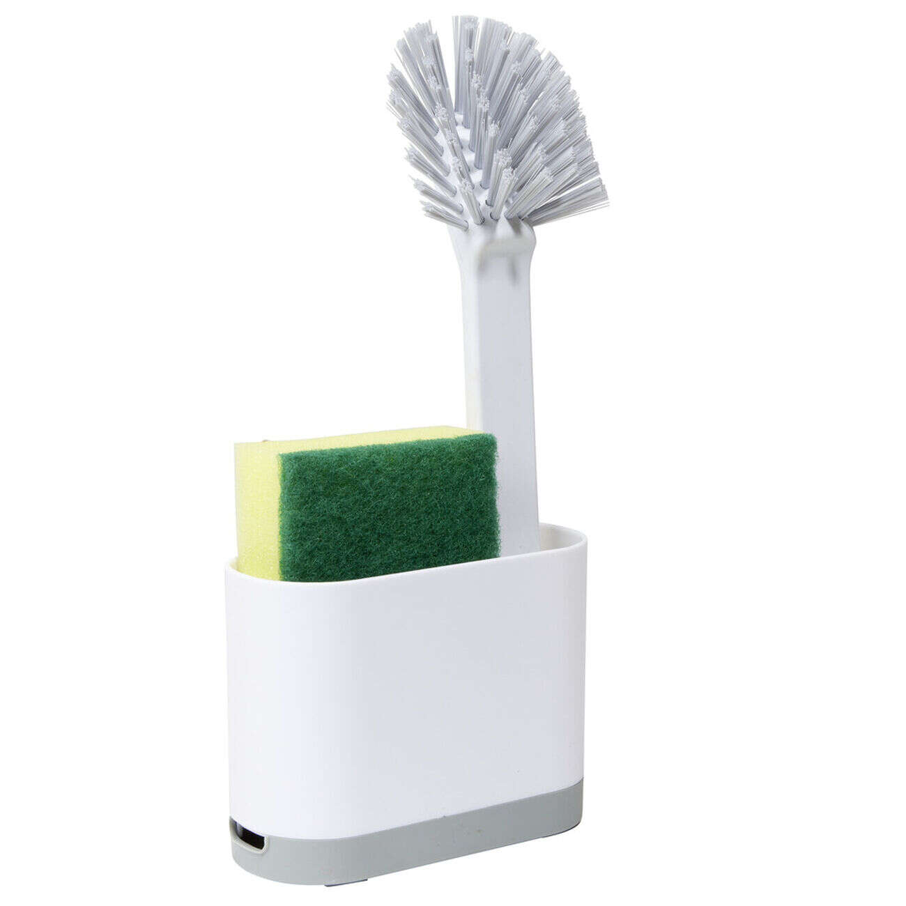 Kit de nettoyage 3en1 brosse/éponge/panière 25,5x12,5xH5,5cm