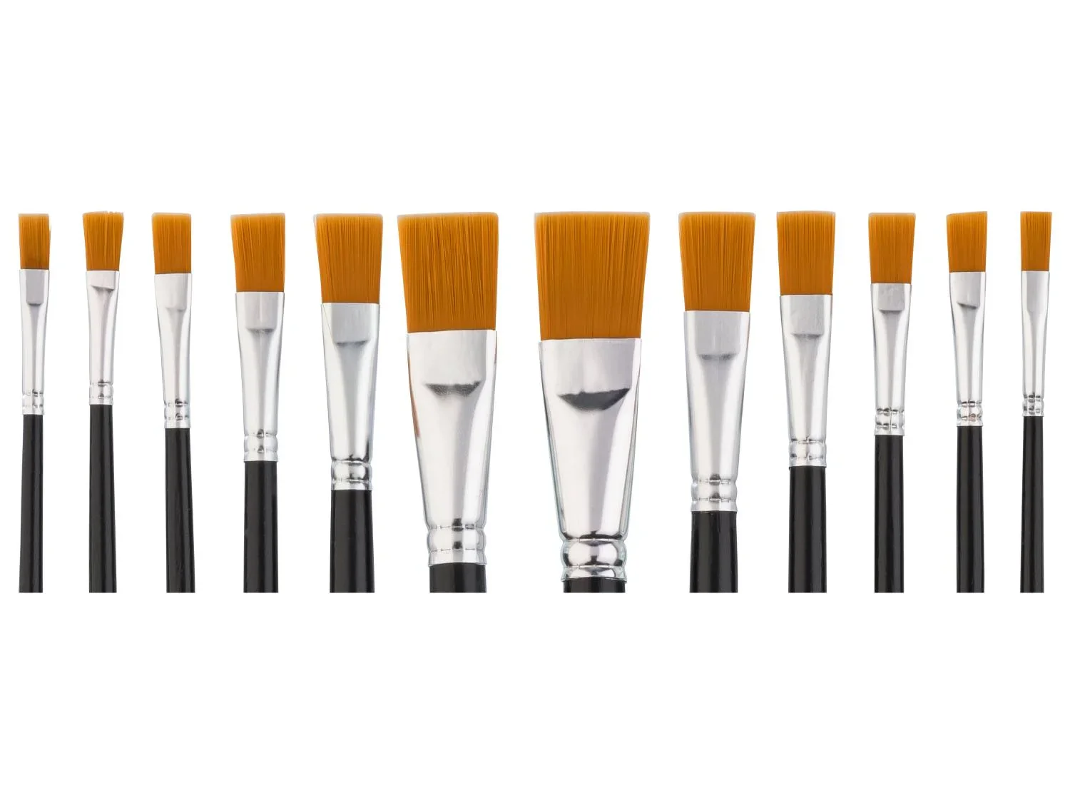 crelando Set de pinceaux ronds ou plats
