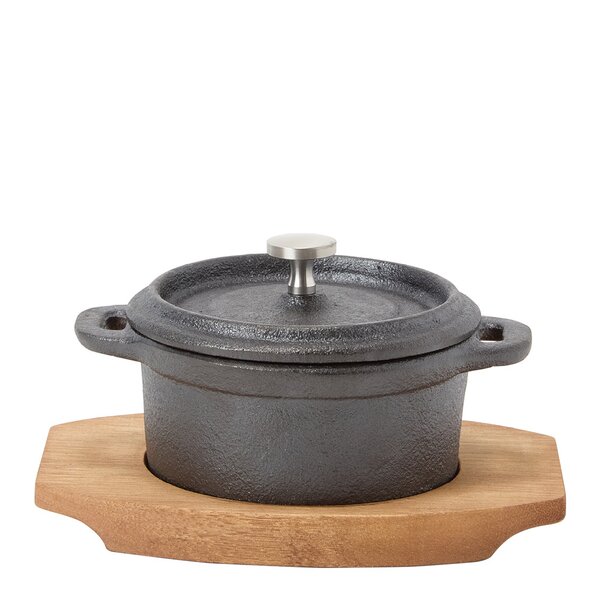Classic minigryte 10 cm svart/akasie