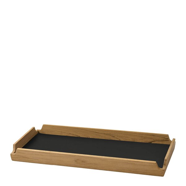 Airy teak brett 36,6x14,6 cm Black Ink