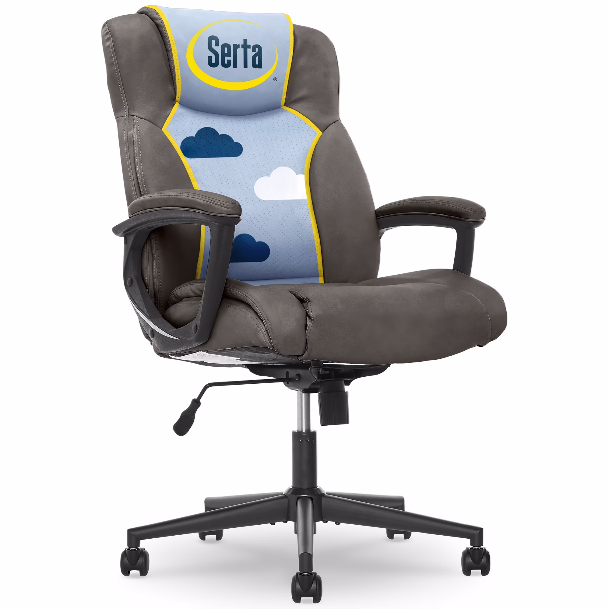 Connor Office Chair Light Gray Microfiber(Light Gray Microfiber) - Image 3