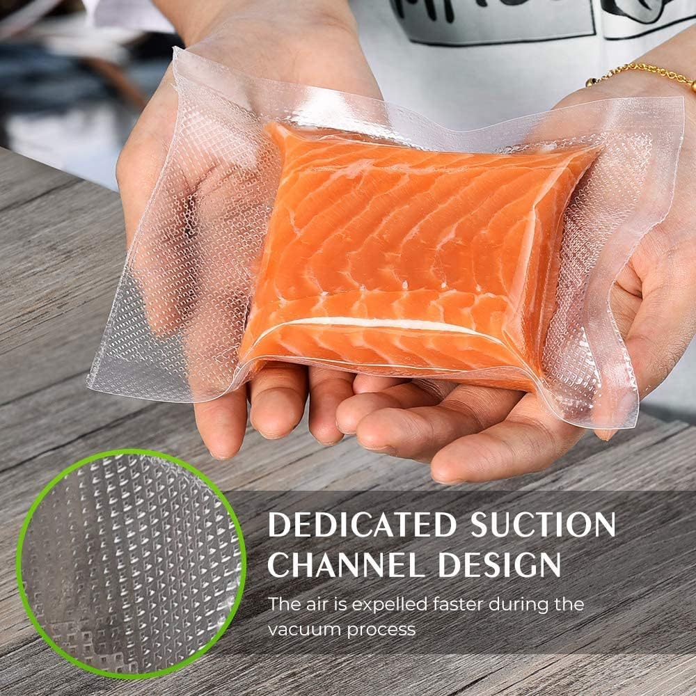 Vacuum Sealer Bags For Food 6 Pack, Kitchen Essentials| (3 Rolls 11