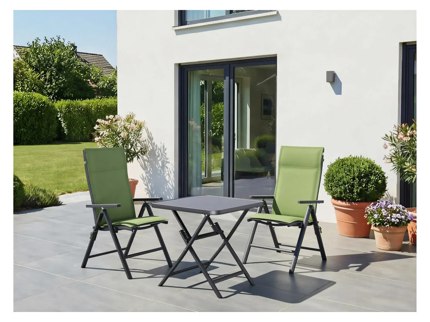 LIVARNO Table en aluminium Houston / Toronto, 70 x 70 x 70 cm