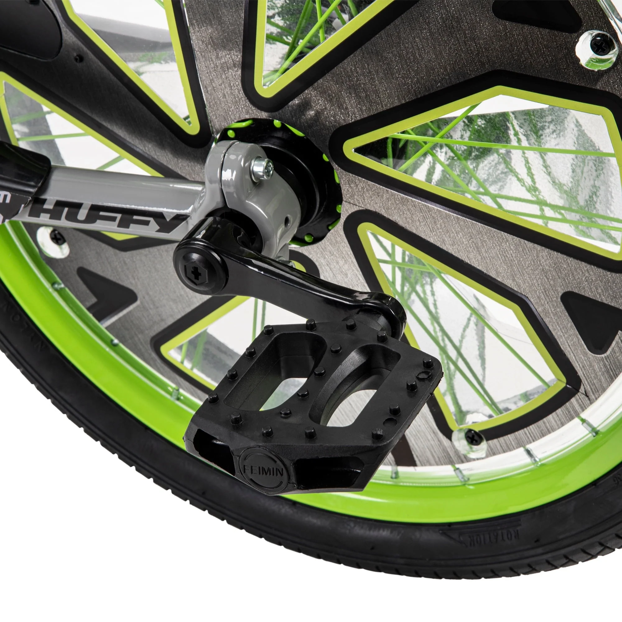 Green Machine 20-inch 3-Wheel Tricycle in Green and Gray - Image 9