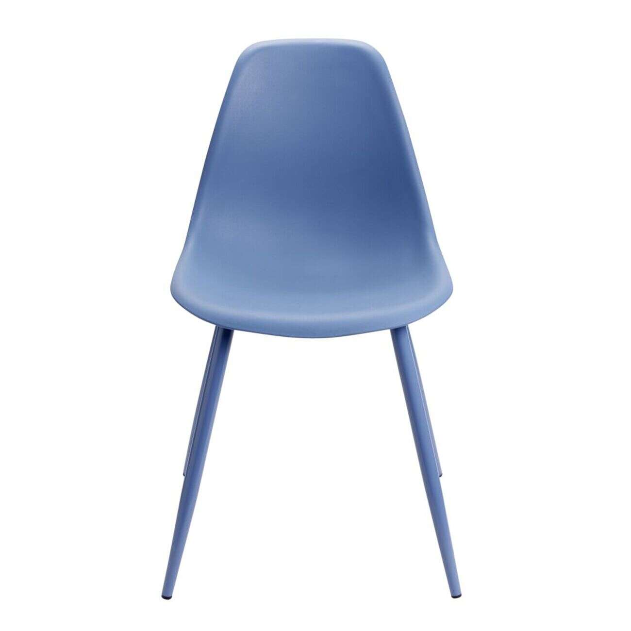 Chaise First métal et plastique bleu 42,5x50xH78,5cm