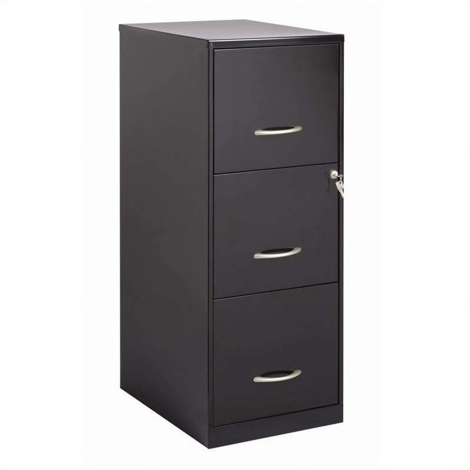 3 Drawer Letter File Cabinet in Black(Black) Image 2