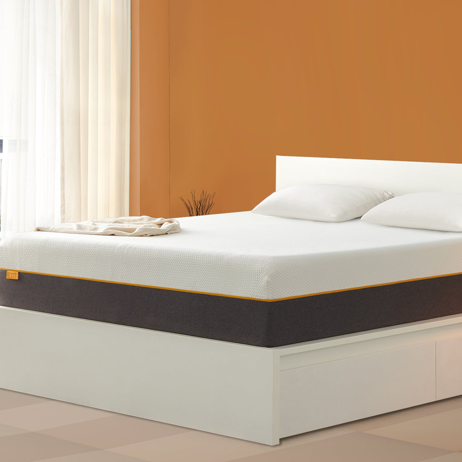 10'' Queen Medium Mattress. Cool Gel Memory Foam Mattress. More Breathable. Comfortable