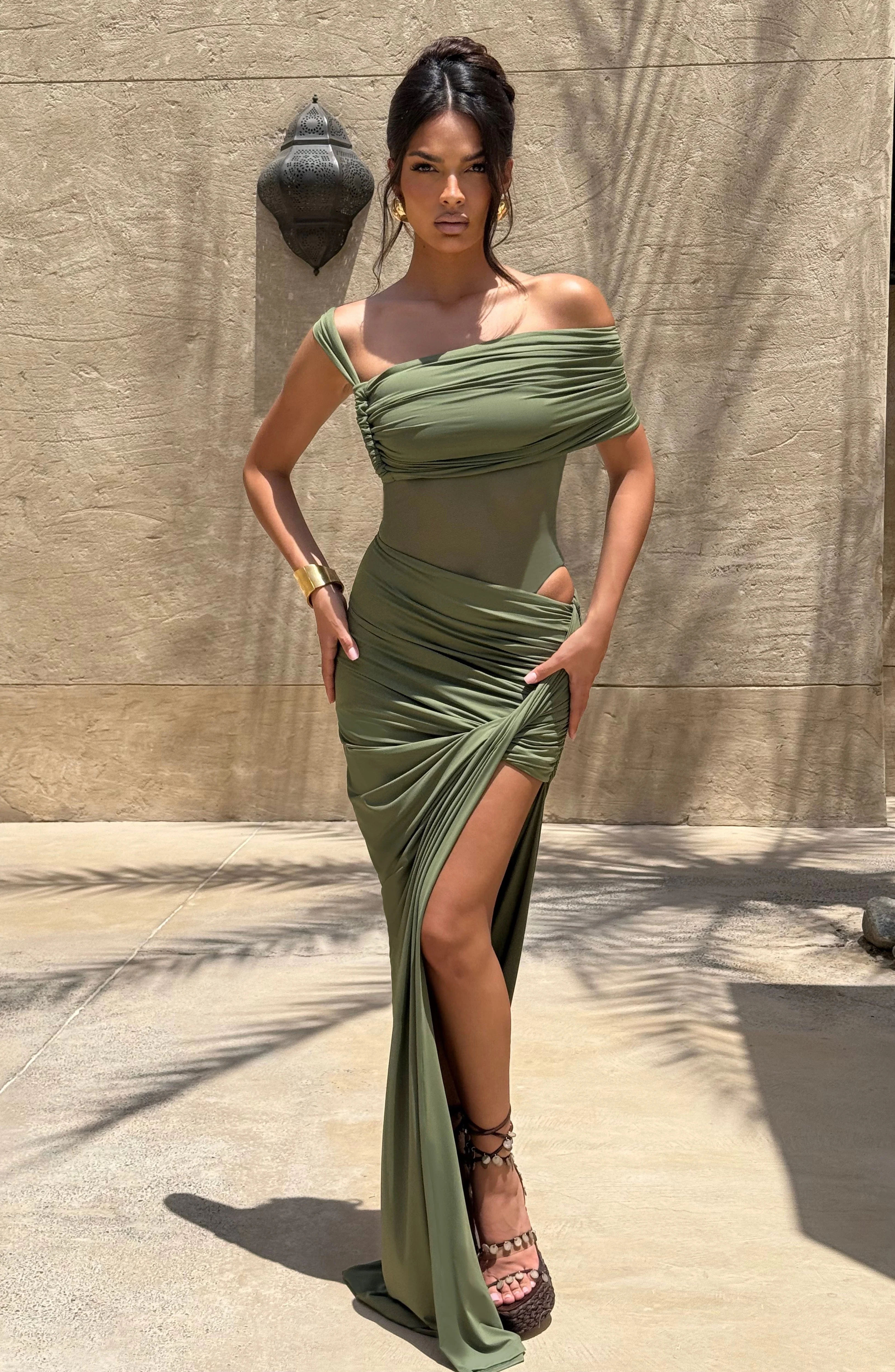 Henrietta Maxi Skirt - Khaki