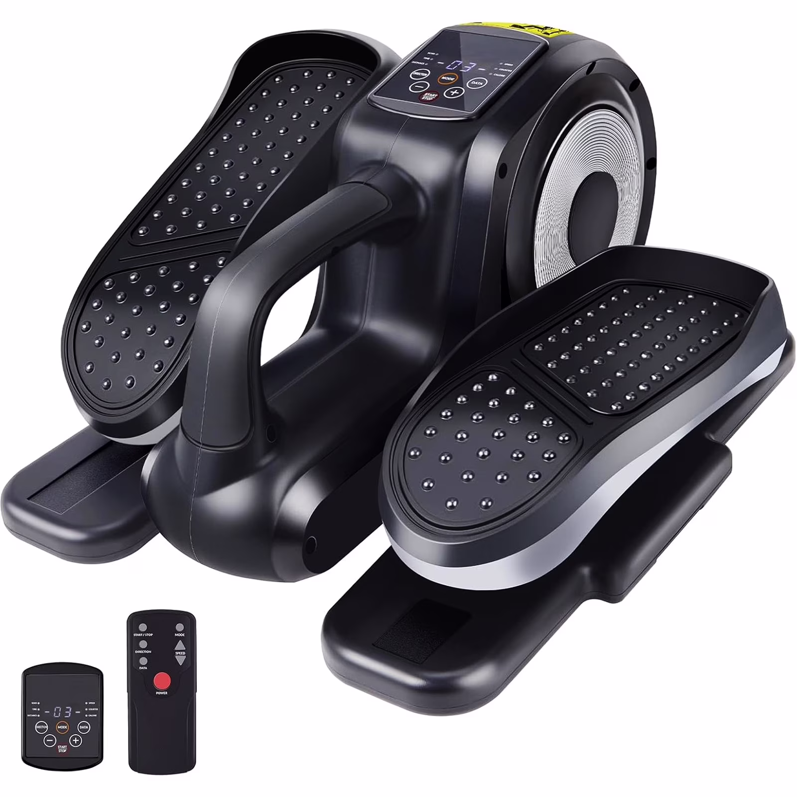 Under Desk Elliptical, Electric Seated Foot Leg Pedal Exerciser While Sitting for Seniors(Type-A Black) - Image 3