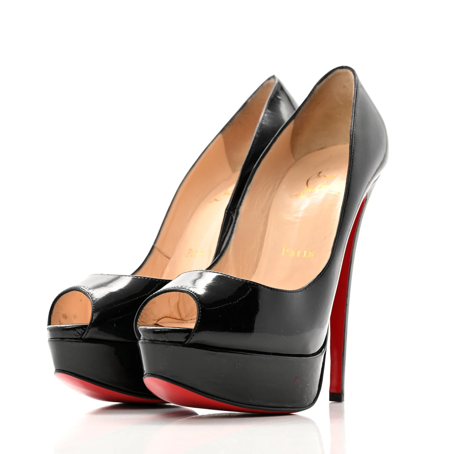 Patent Lady Peep 150 Pumps 37 Black