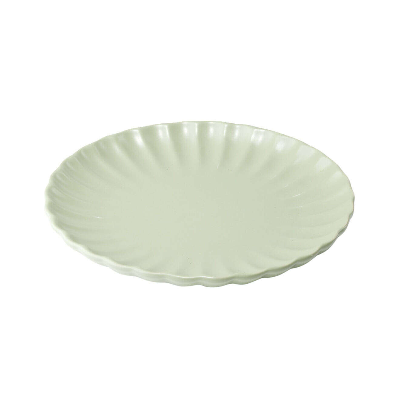 Assiette à dessert ronde Venise faïence verte Ø20cm