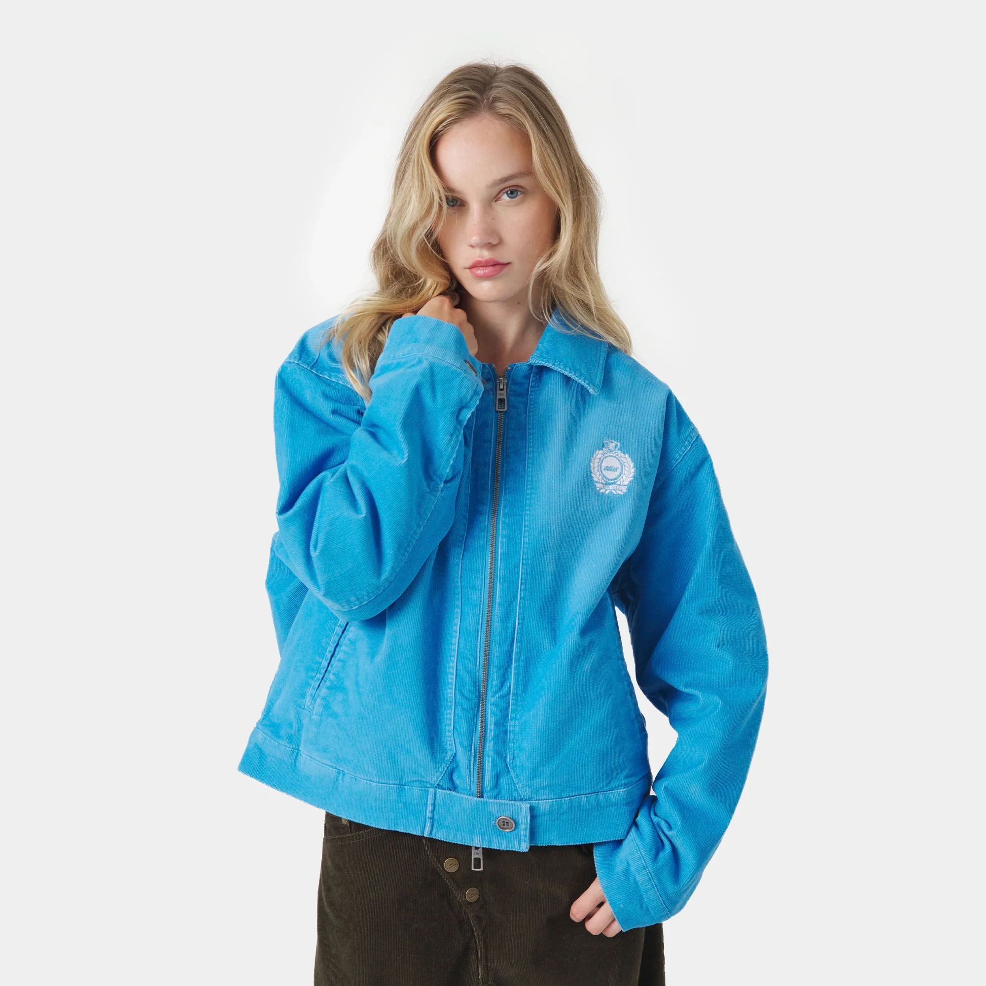 Core Corduroy Cobalt Coat
